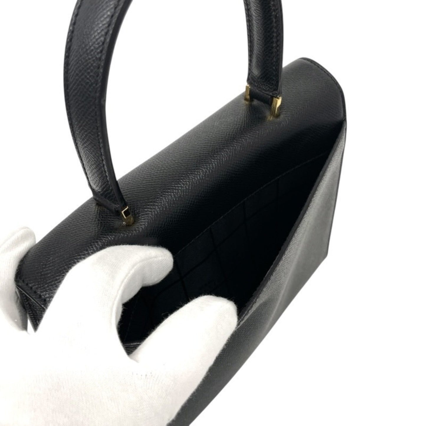Céline -, Black, Leather, handbag