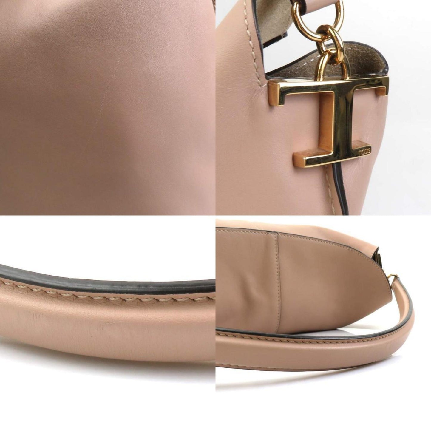 TOD'S, Pink, Leather, handbag