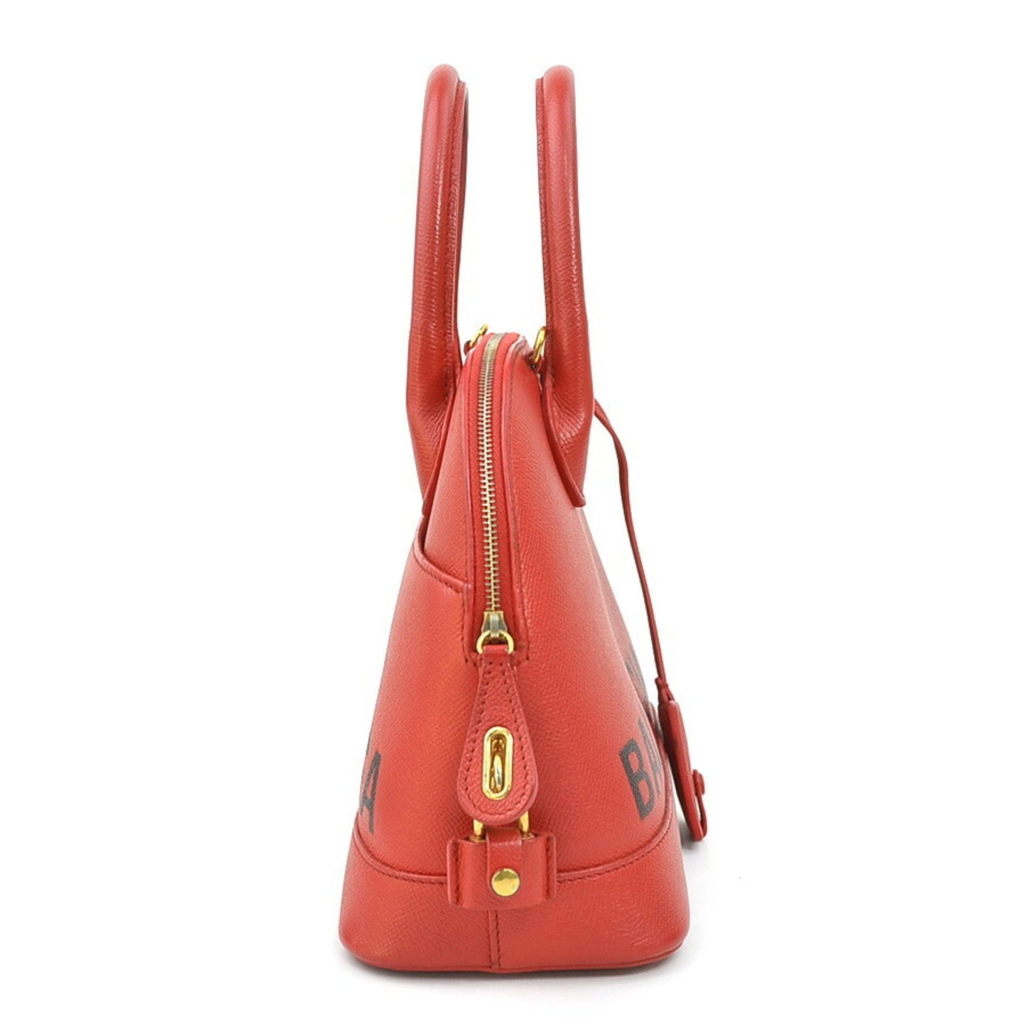 Balenciaga VILLE TOP HANDLE S, Red, Leather, handbag