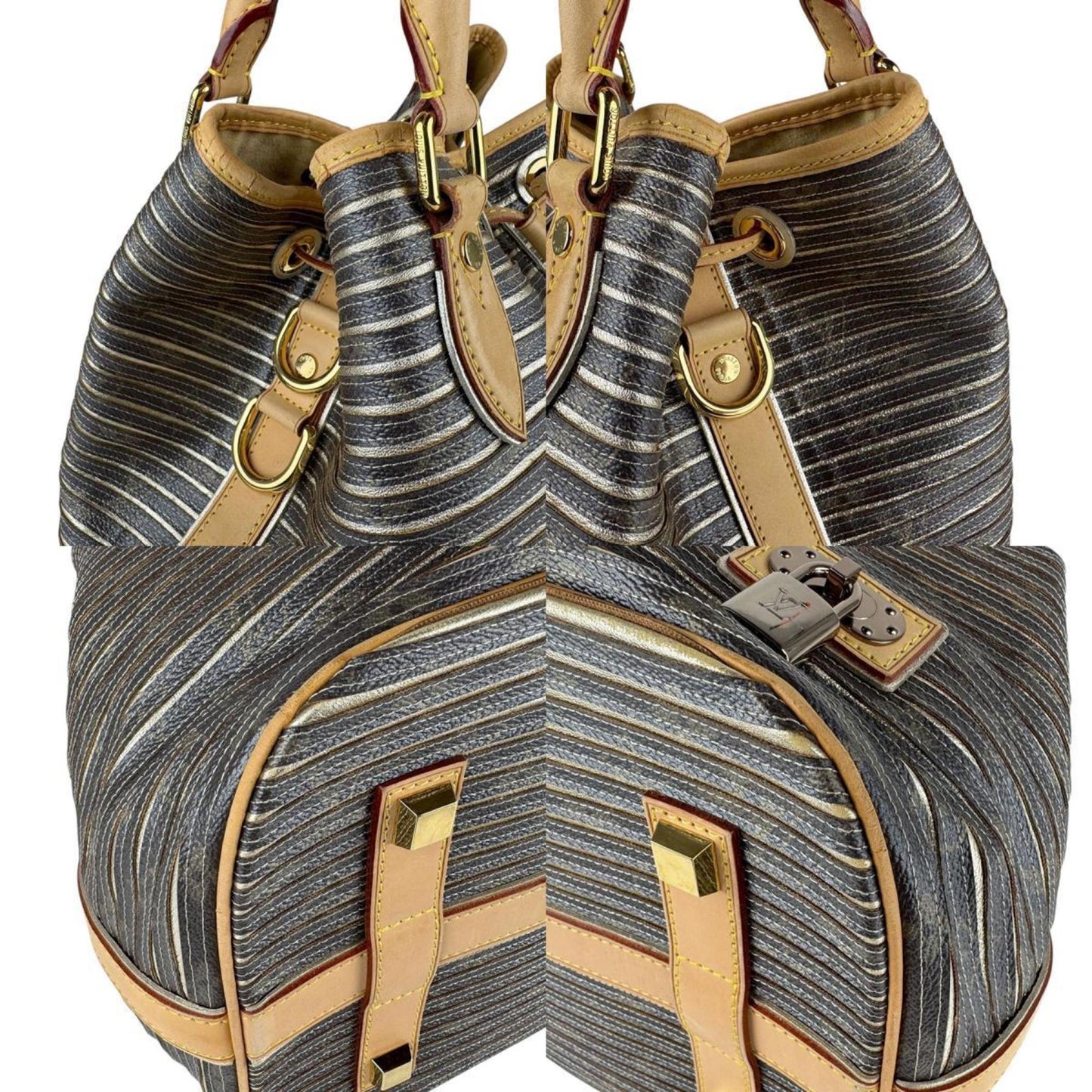 Louis Vuitton Eden, Brown, Canvas, handbag