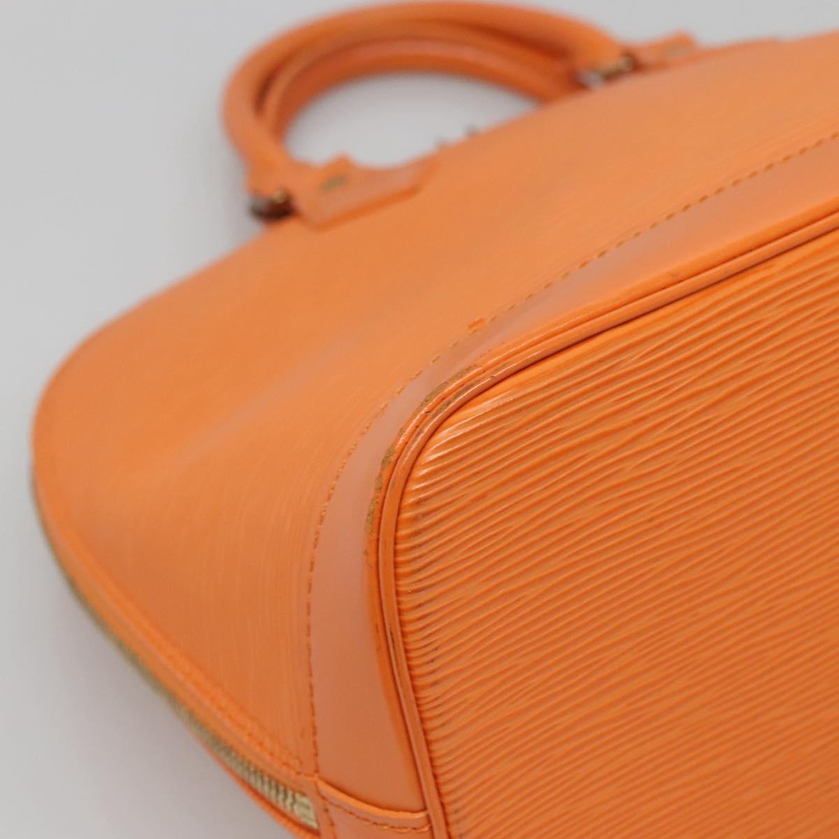 Louis Vuitton Alma, Orange, Leather, handbag
