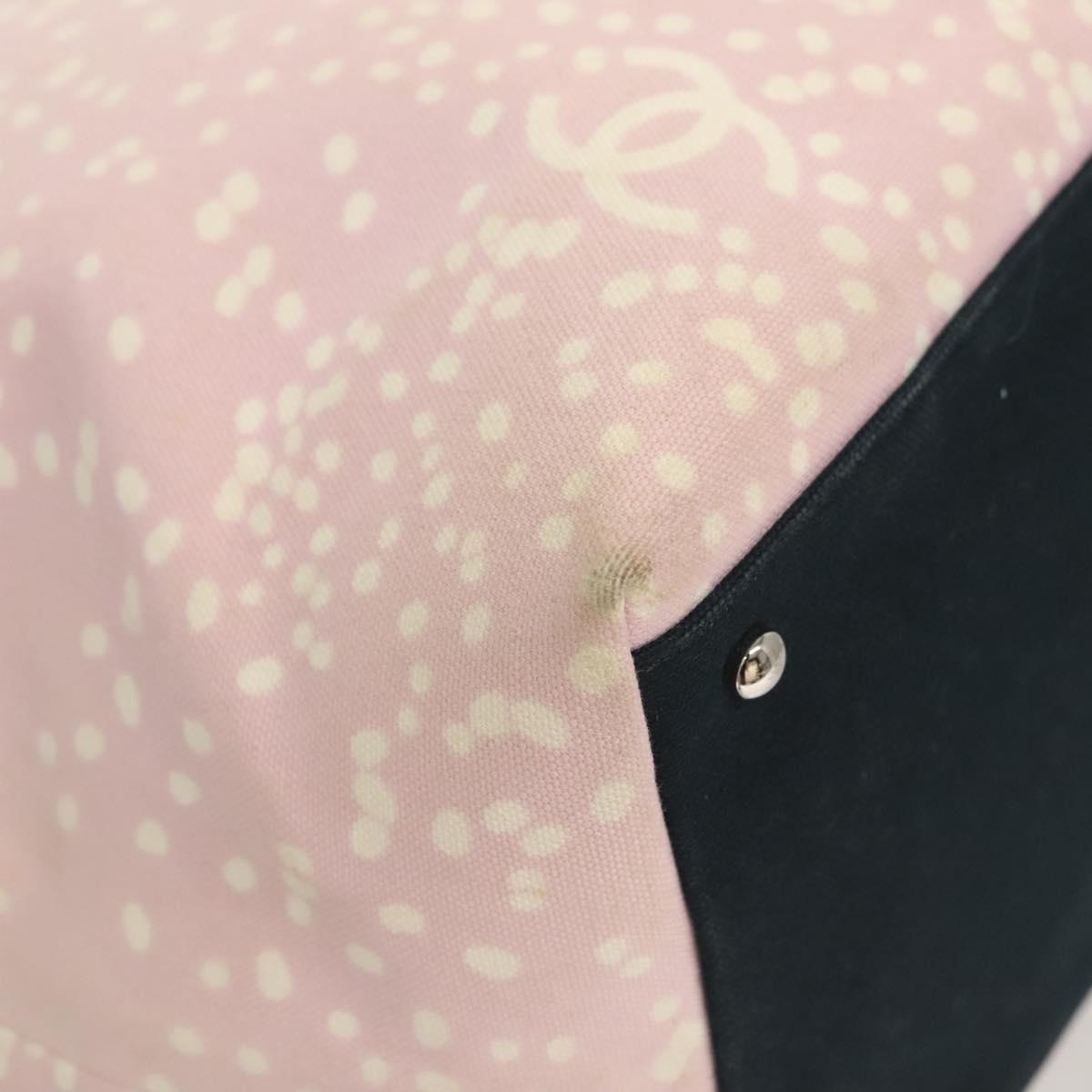Chanel Logo CC, Pink, Canvas, tote