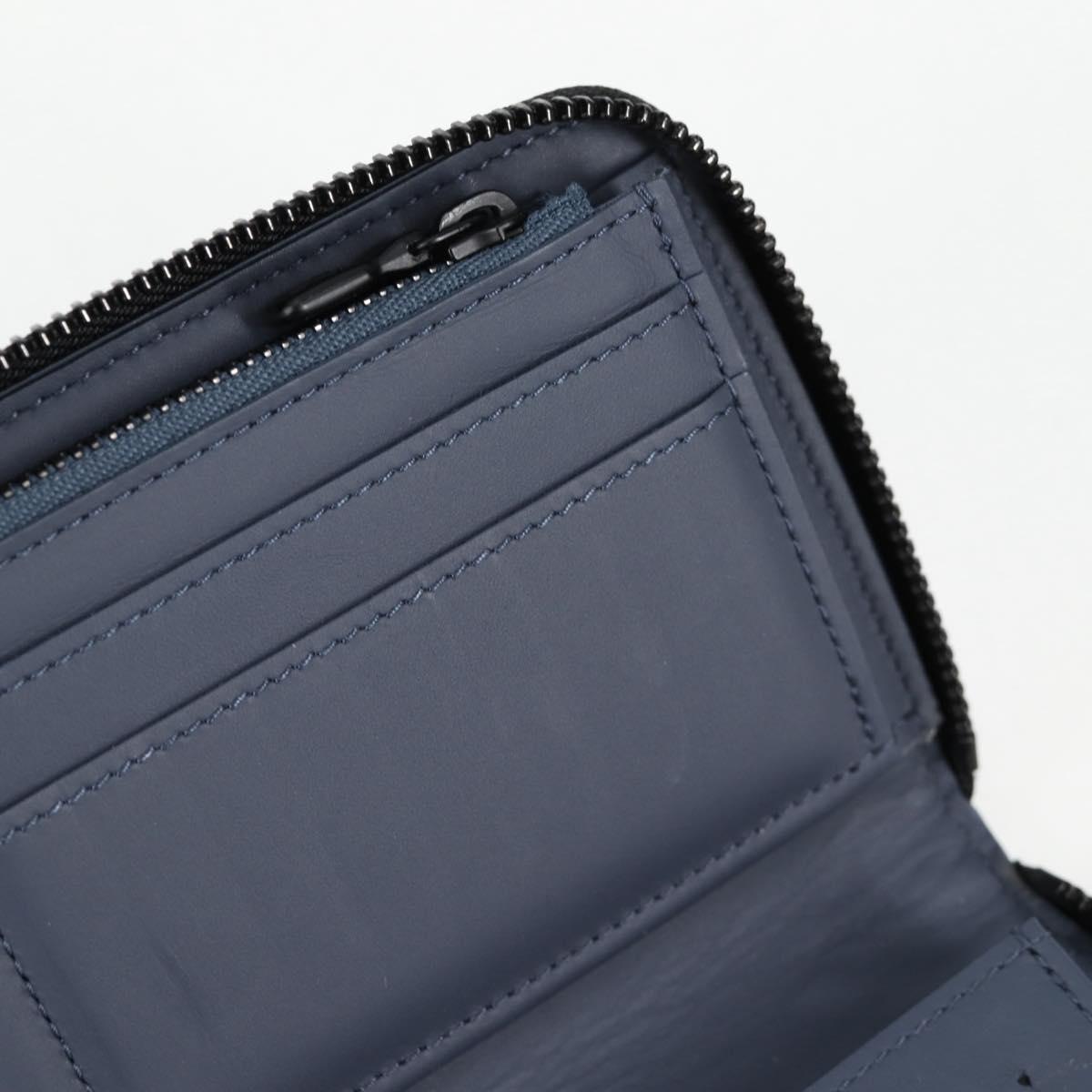 Louis Vuitton Zippy Wallet Vertical, Navy, Leather, wallet
