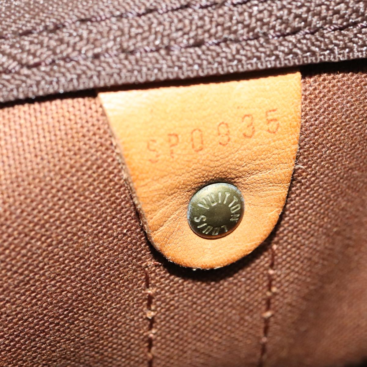Louis Vuitton Keepall 60, Brown, Canvas, travel