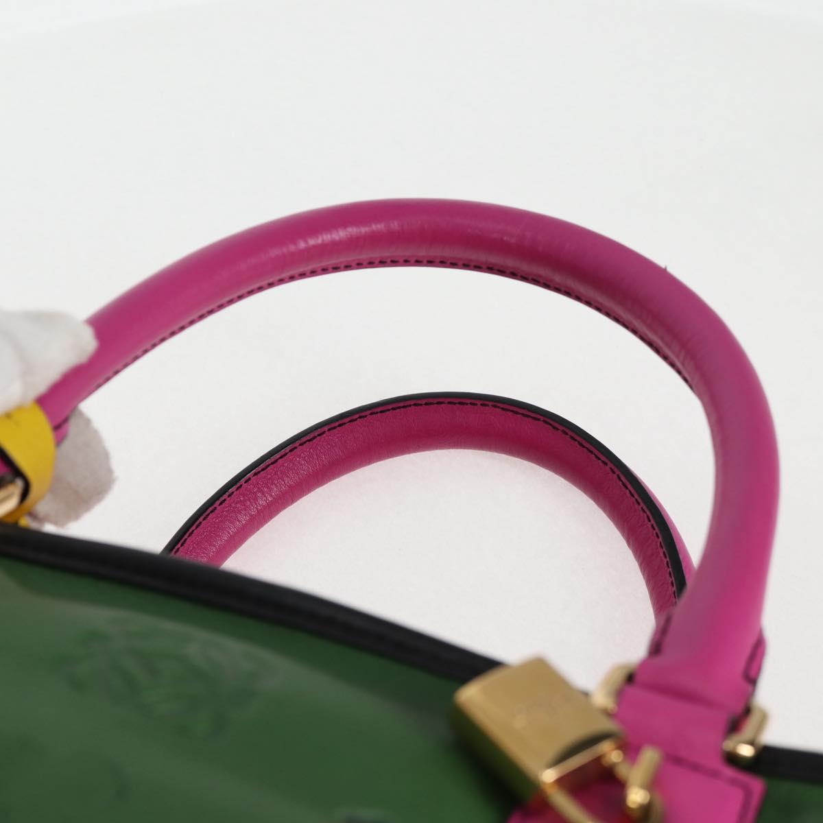 Loewe Amazona, Green, Leather, handbag