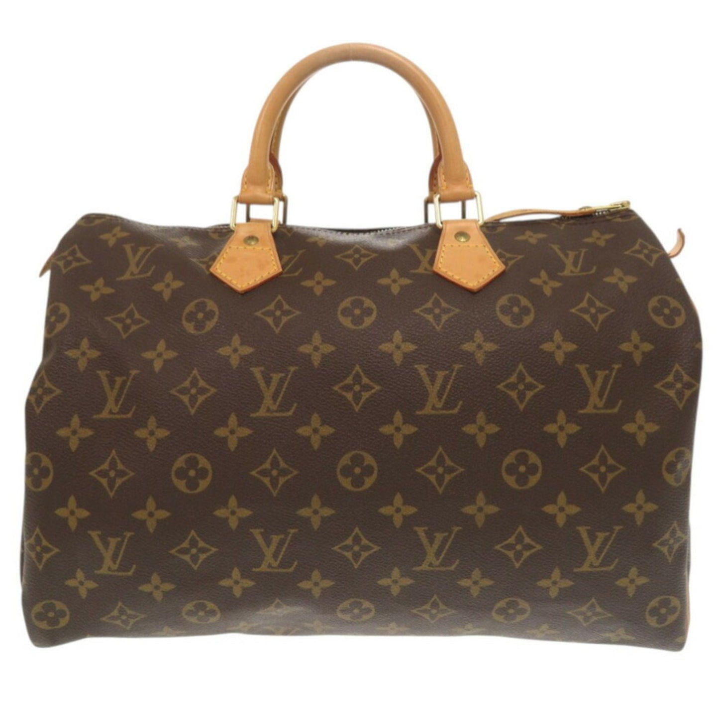 Louis Vuitton Speedy 35, Brown, Canvas, handbag