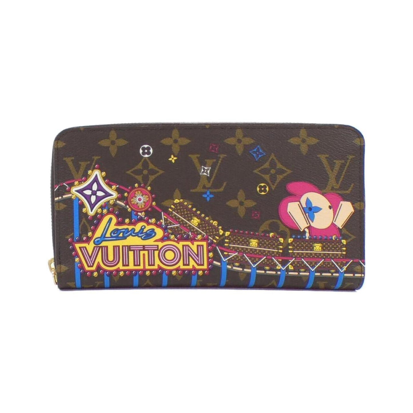 Louis Vuitton Vivienne, Brown, Canvas, wallet