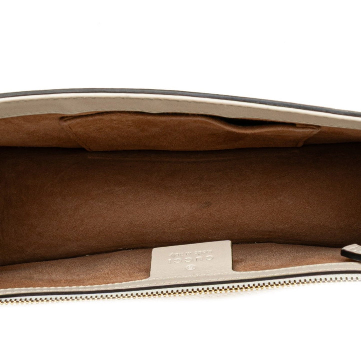 Gucci Sylvie, White, Leather, handbag