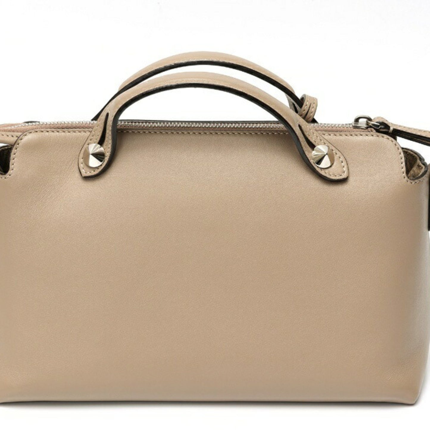 Fendi By the way Medium, Grey, Leather, handbag