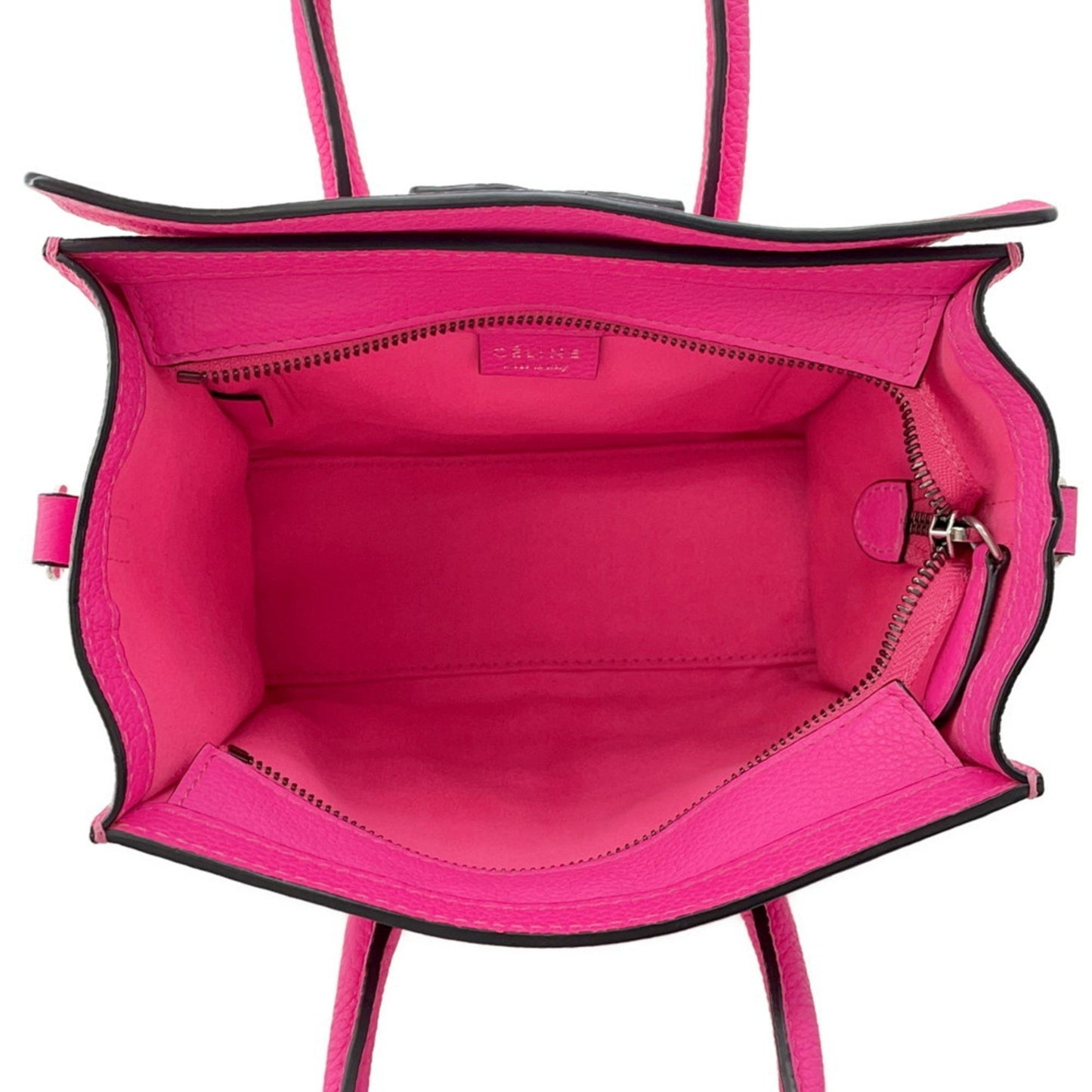 Céline Luggage, Pink, Leather, handbag