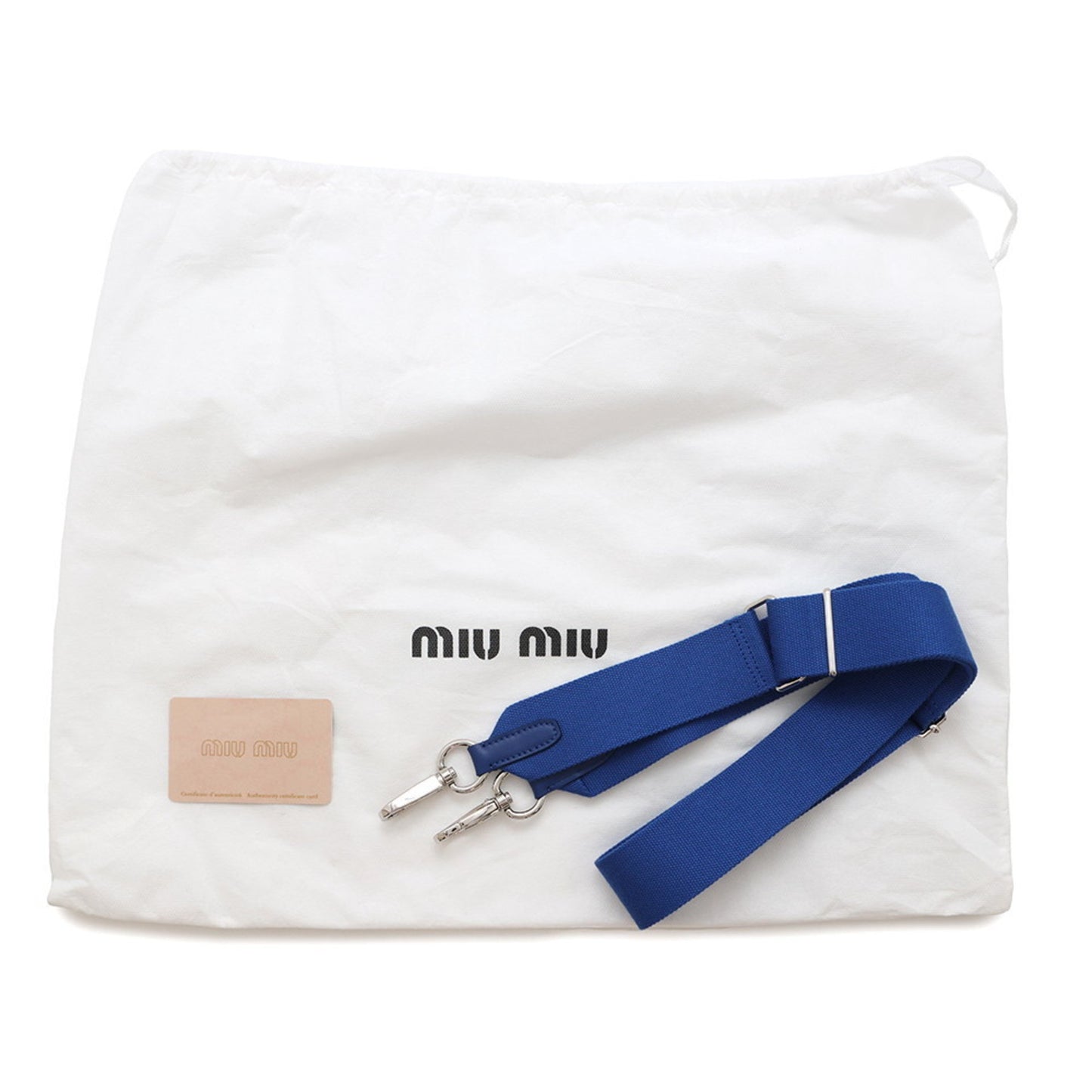 Miu Miu Flower, Blue, Canvas, handbag