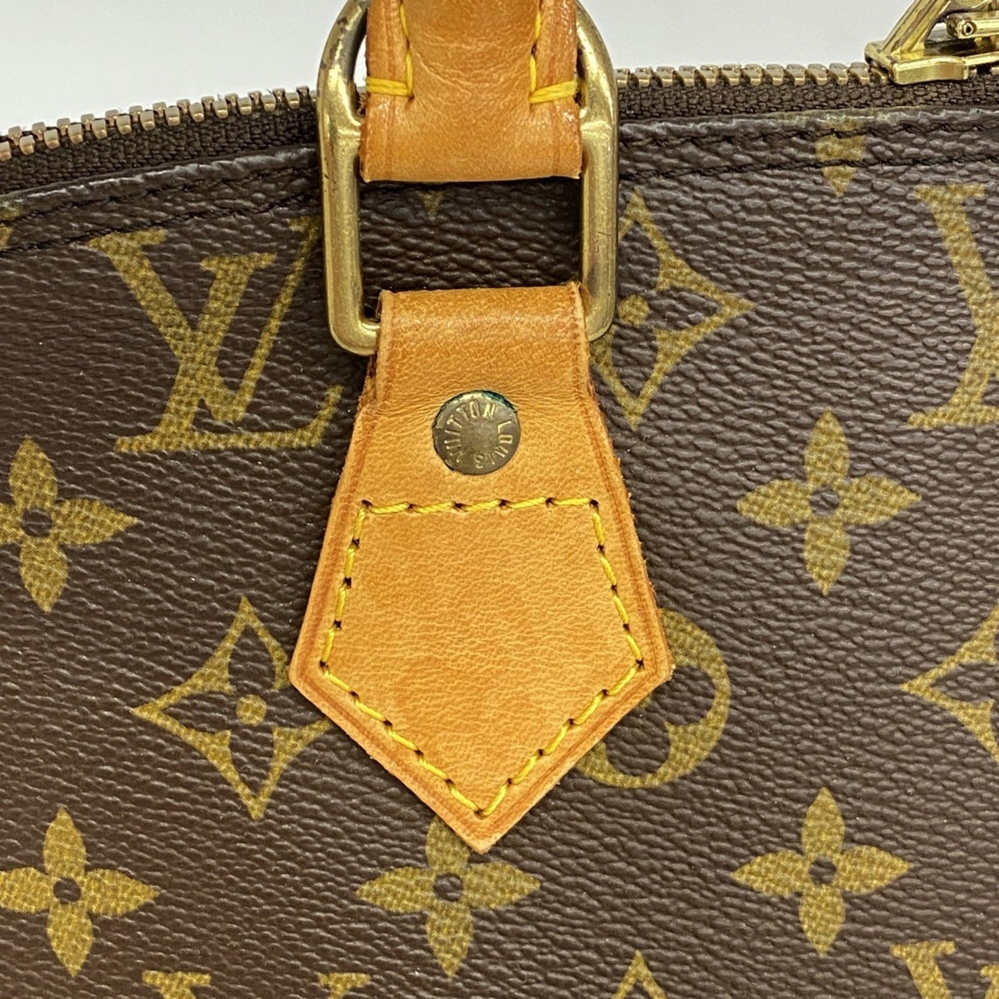 Louis Vuitton Alma, Brown, Canvas, handbag