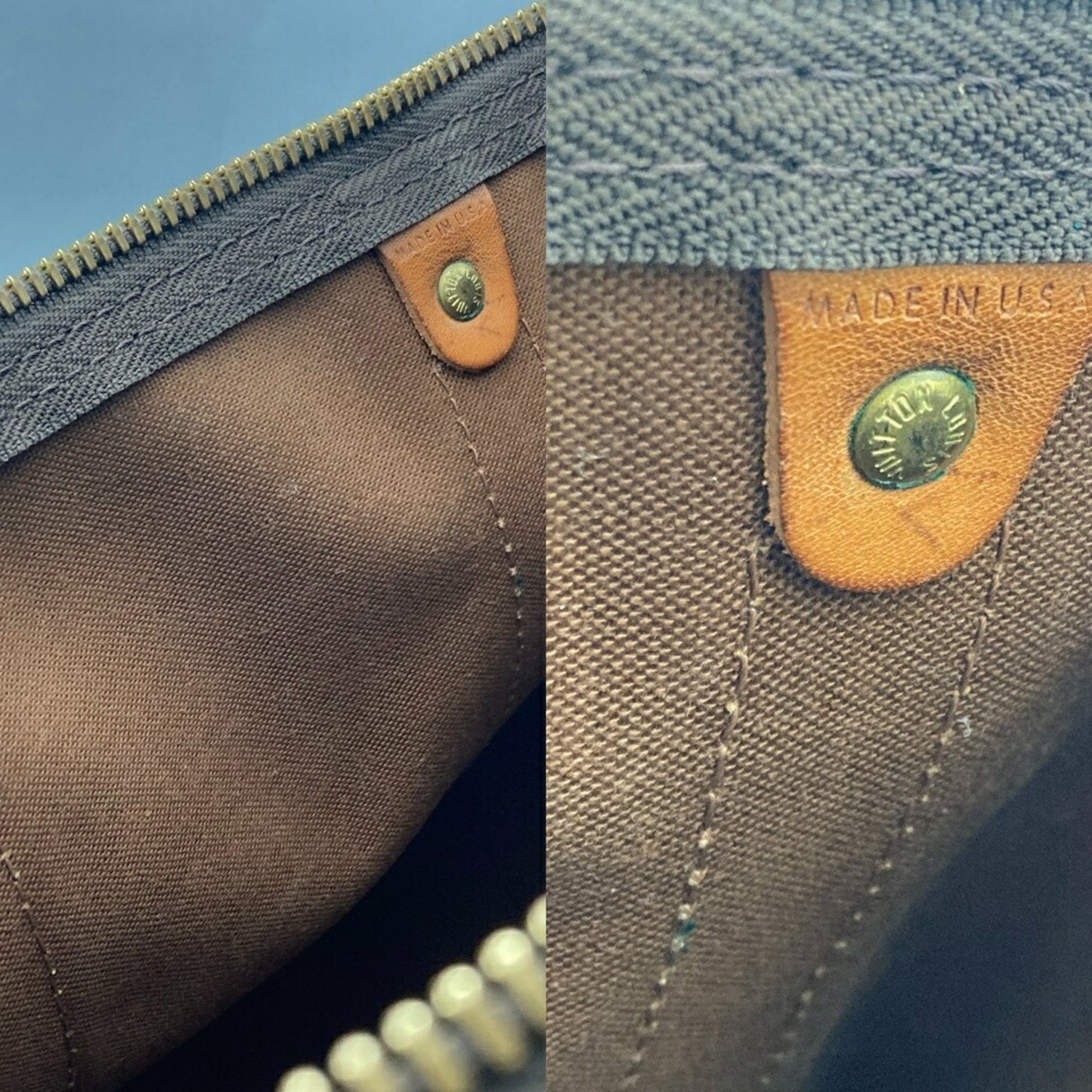 Louis Vuitton Keepall Bandouliere 45, Brown, Canvas, travel