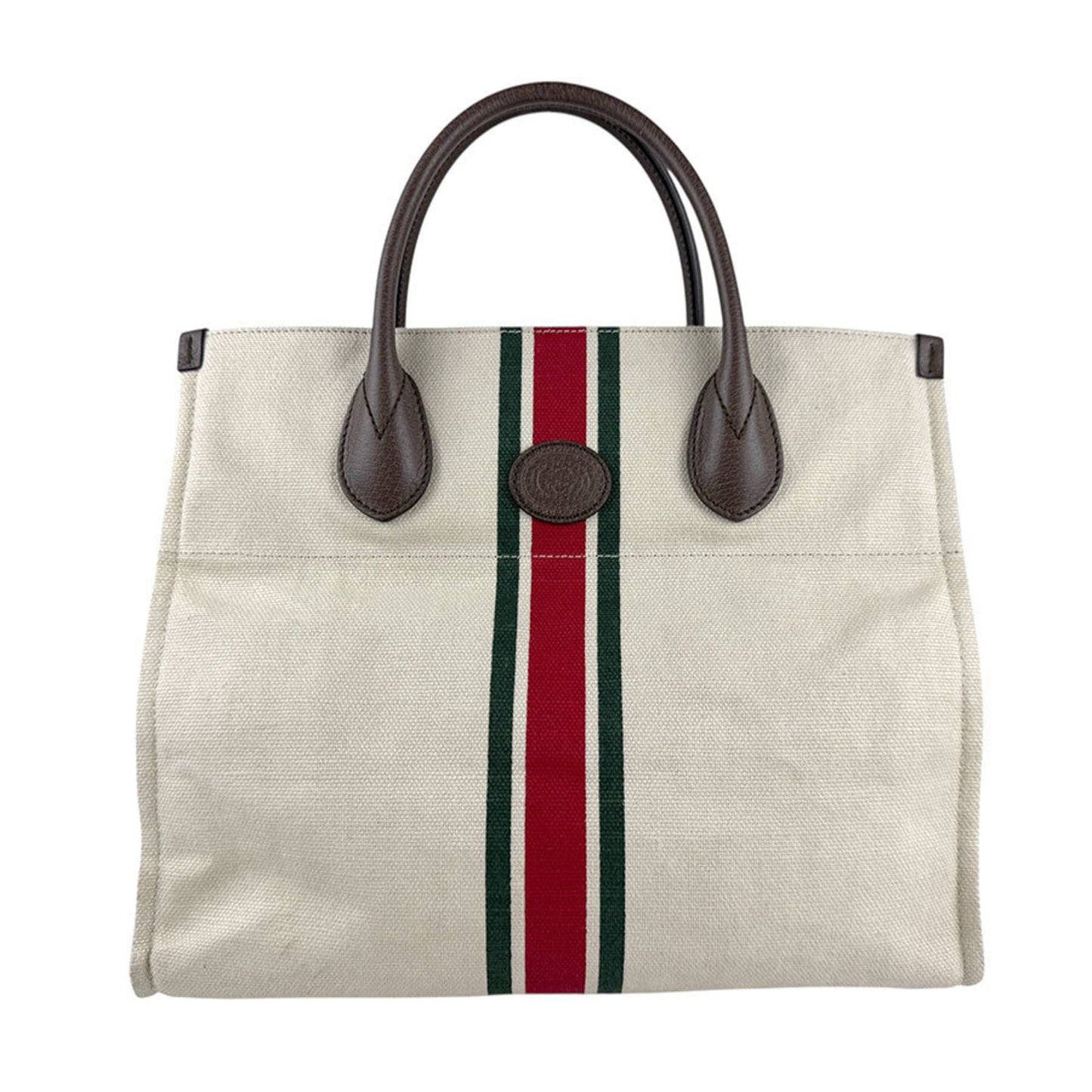 Gucci Interlocking G, IVORY, "CANVAS, LEATHER", handbag