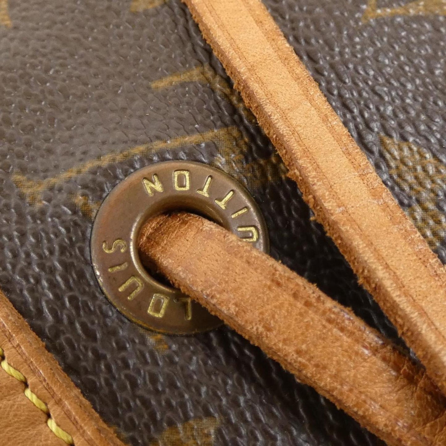 Louis Vuitton Montsouris, Brown, Canvas, backpack