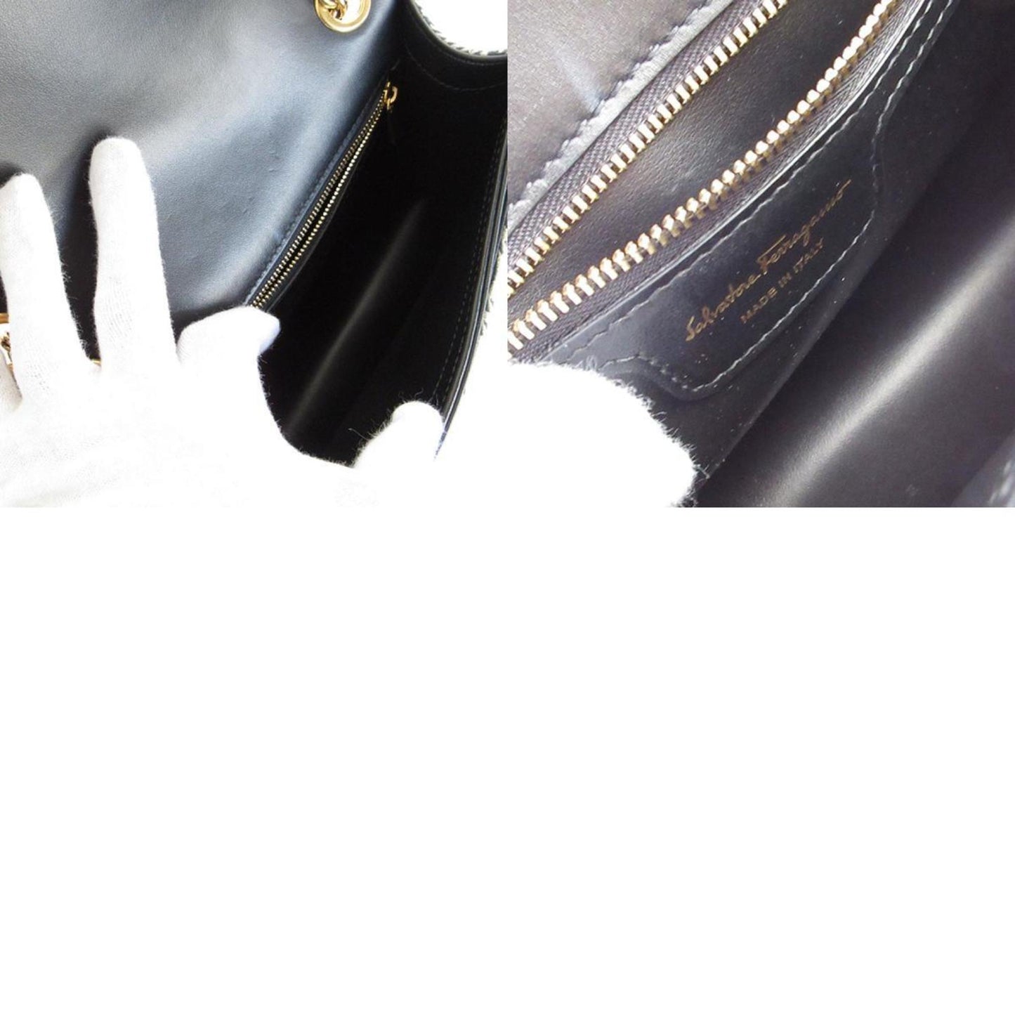 Salvatore Ferragamo Gancini, Multicolour, "CANVAS, LEATHER", shoulder