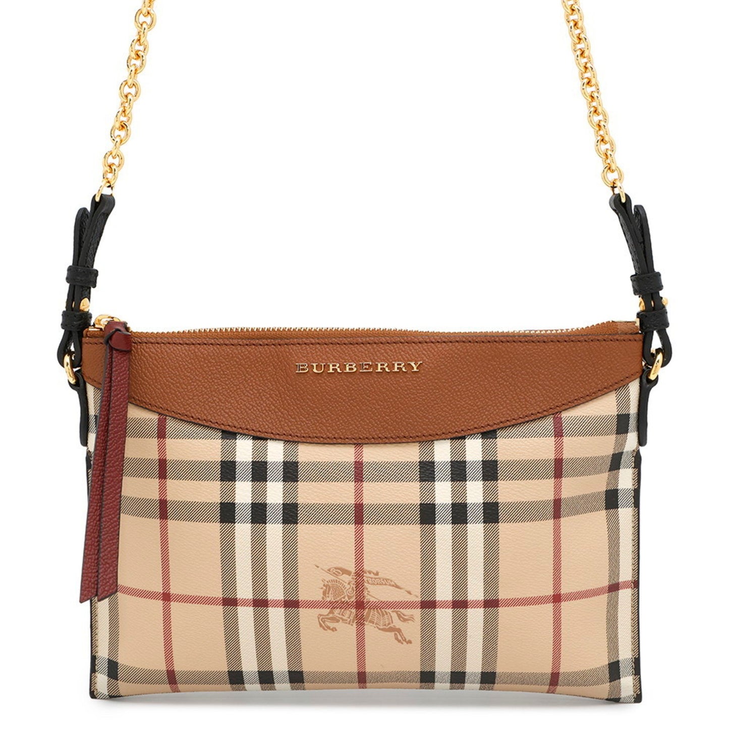 Burberry Haymarket, Beige, Canvas, clutch