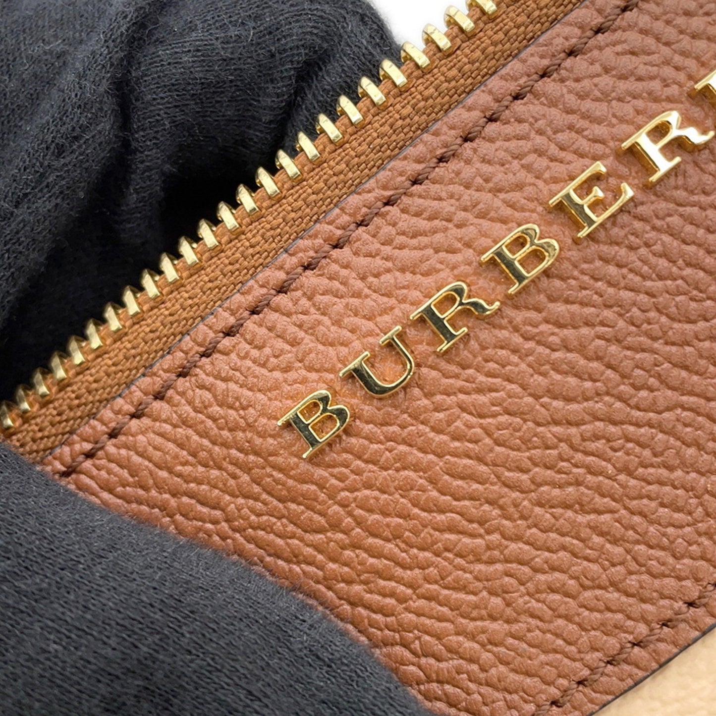Burberry Haymarket, Beige, Canvas, clutch