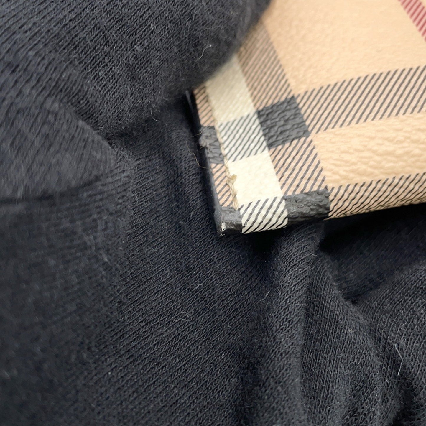 Burberry Haymarket, Beige, Canvas, clutch