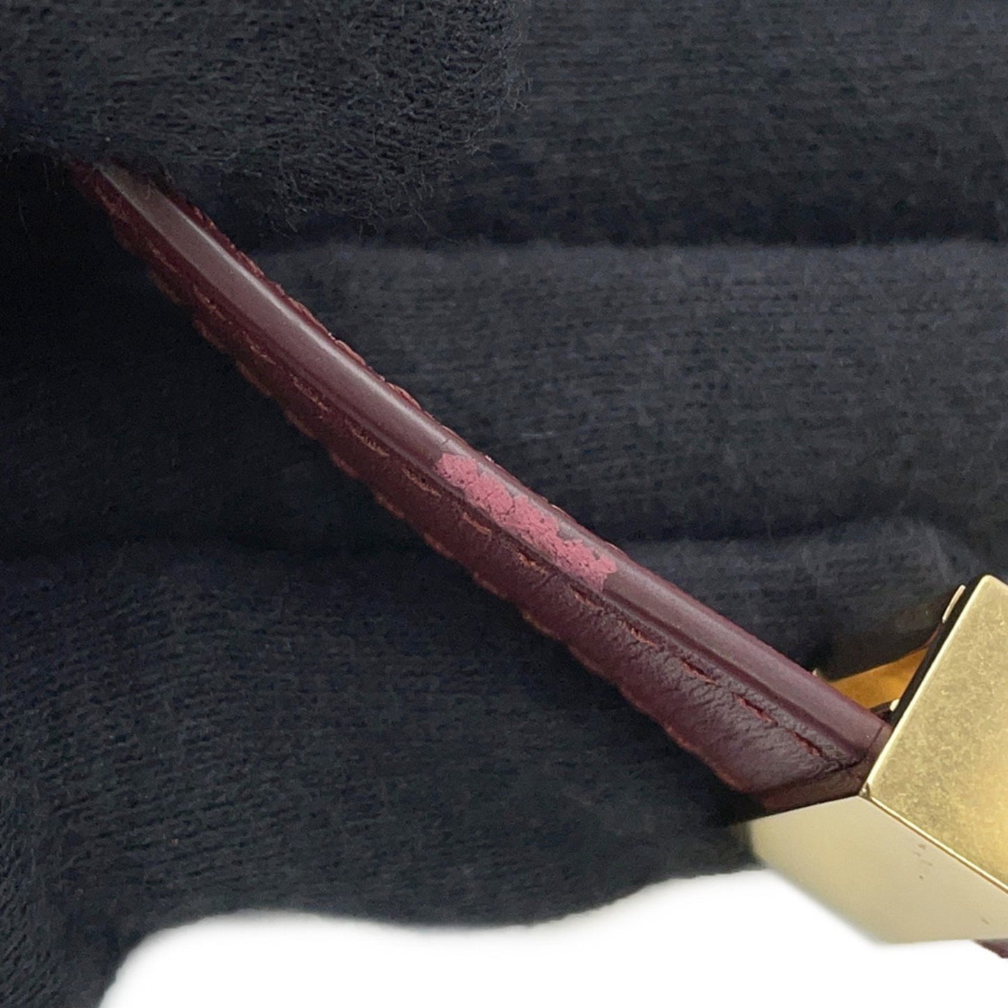 Céline Classic, Burgundy, Leather, shoulder
