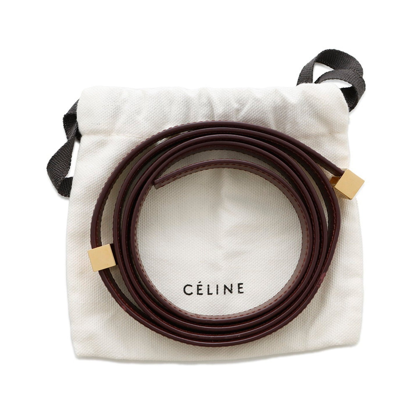 Céline Classic, Burgundy, Leather, shoulder