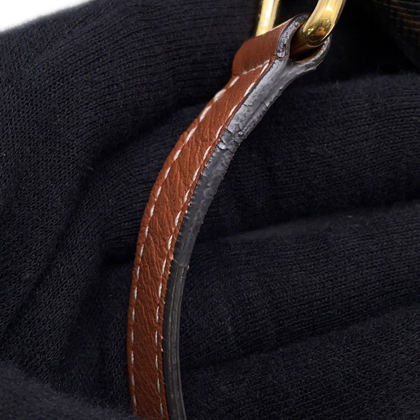 Céline Folco, Brown, Canvas, shoulder