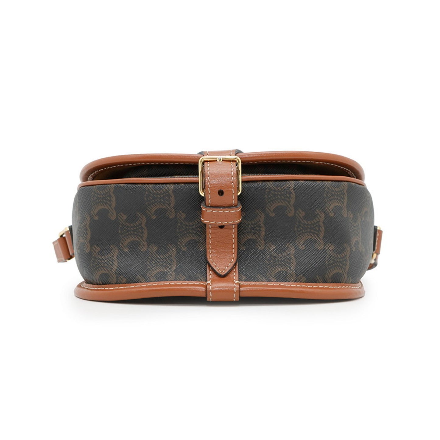 Céline Folco, Brown, Canvas, shoulder