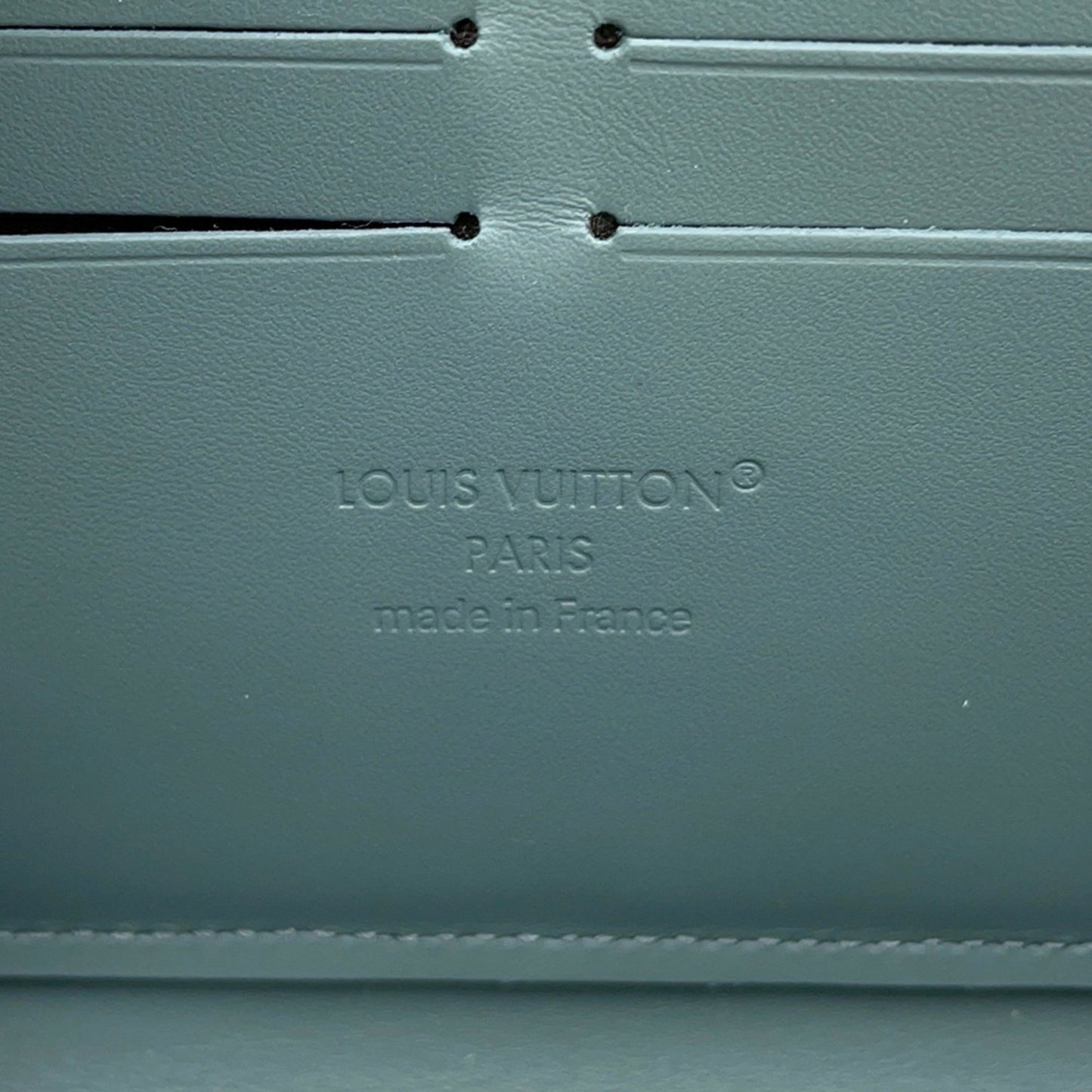 Louis Vuitton Zippy wallet, Turquoise, Leather, wallet