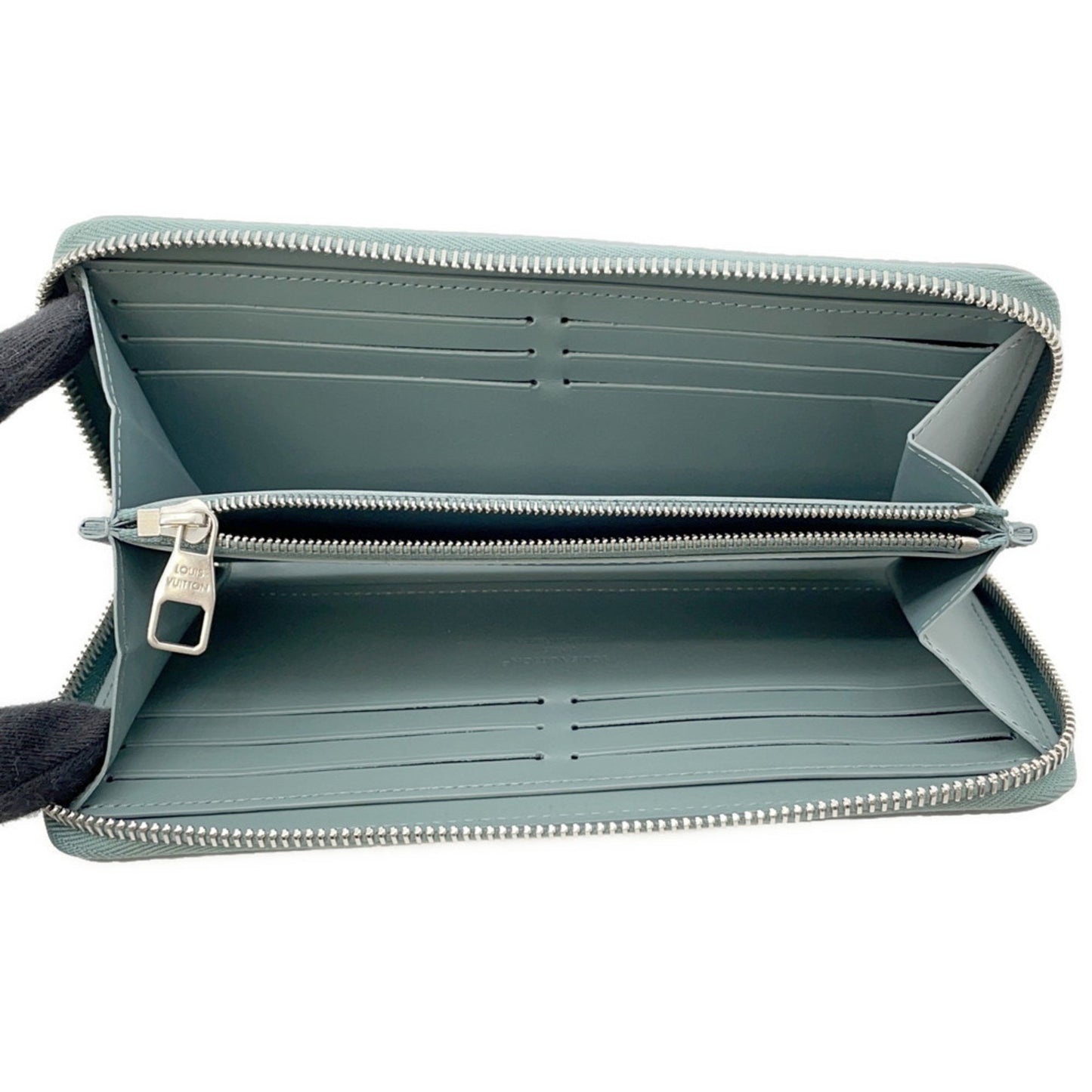 Louis Vuitton Zippy wallet, Turquoise, Leather, wallet