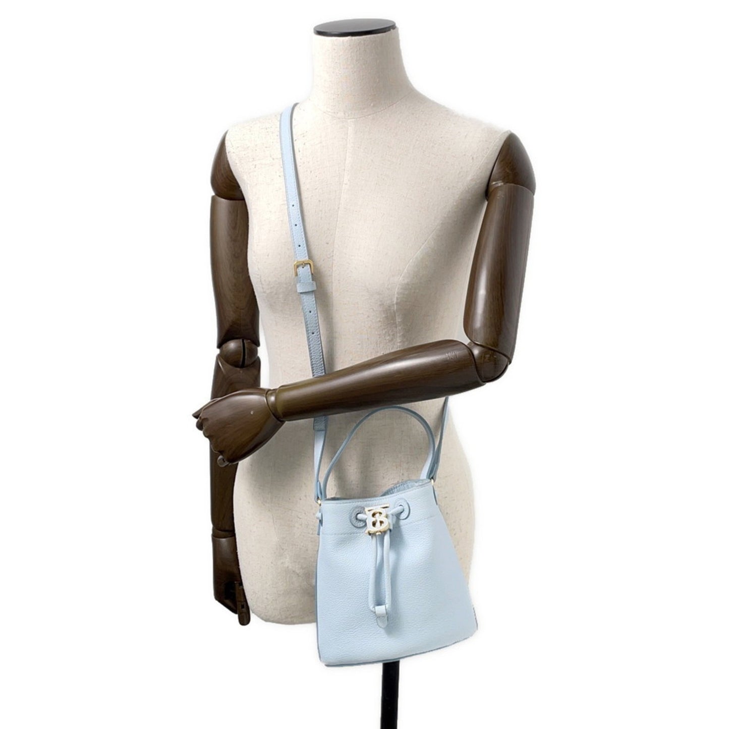 Burberry TB, Blue, Leather, shoulder