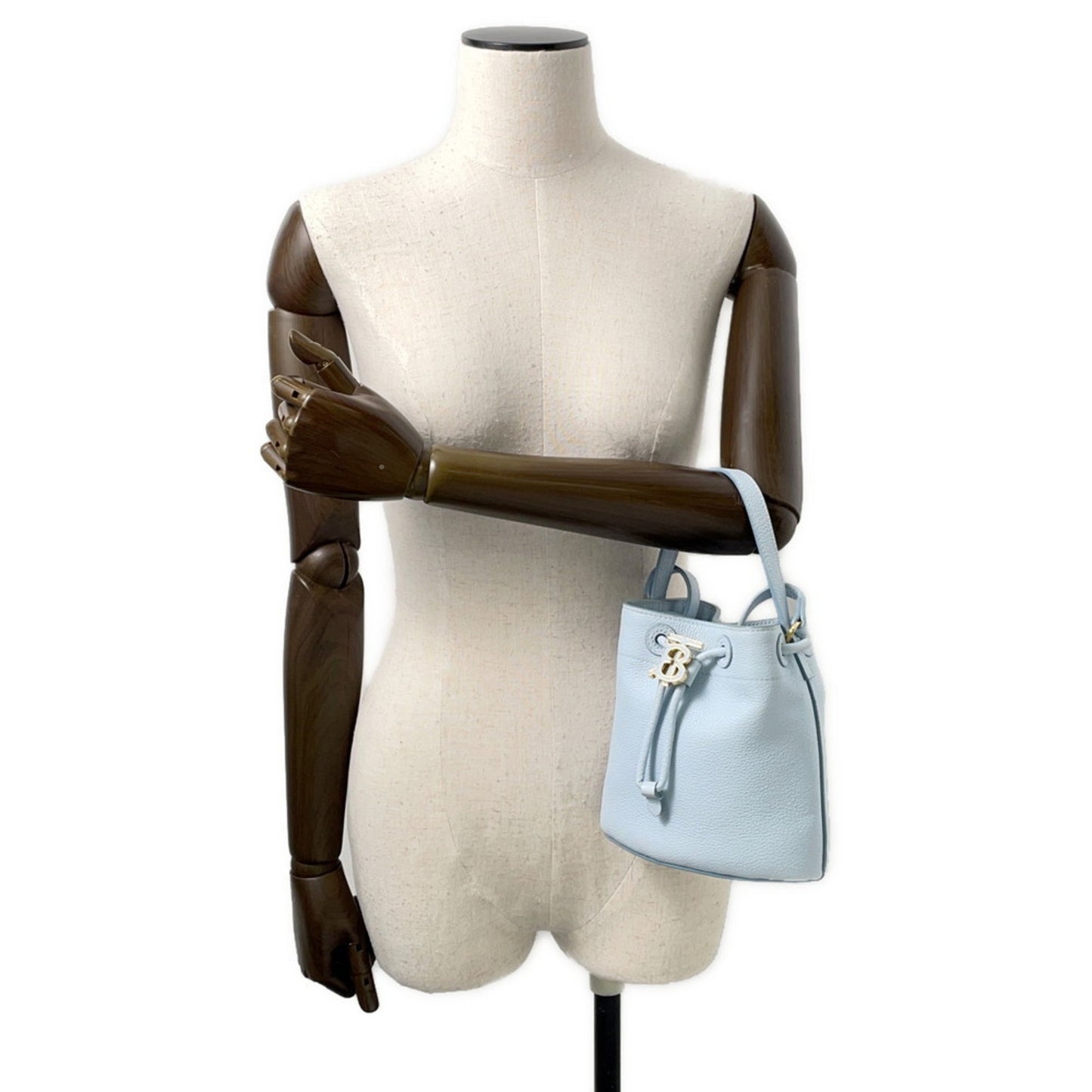 Burberry TB, Blue, Leather, shoulder