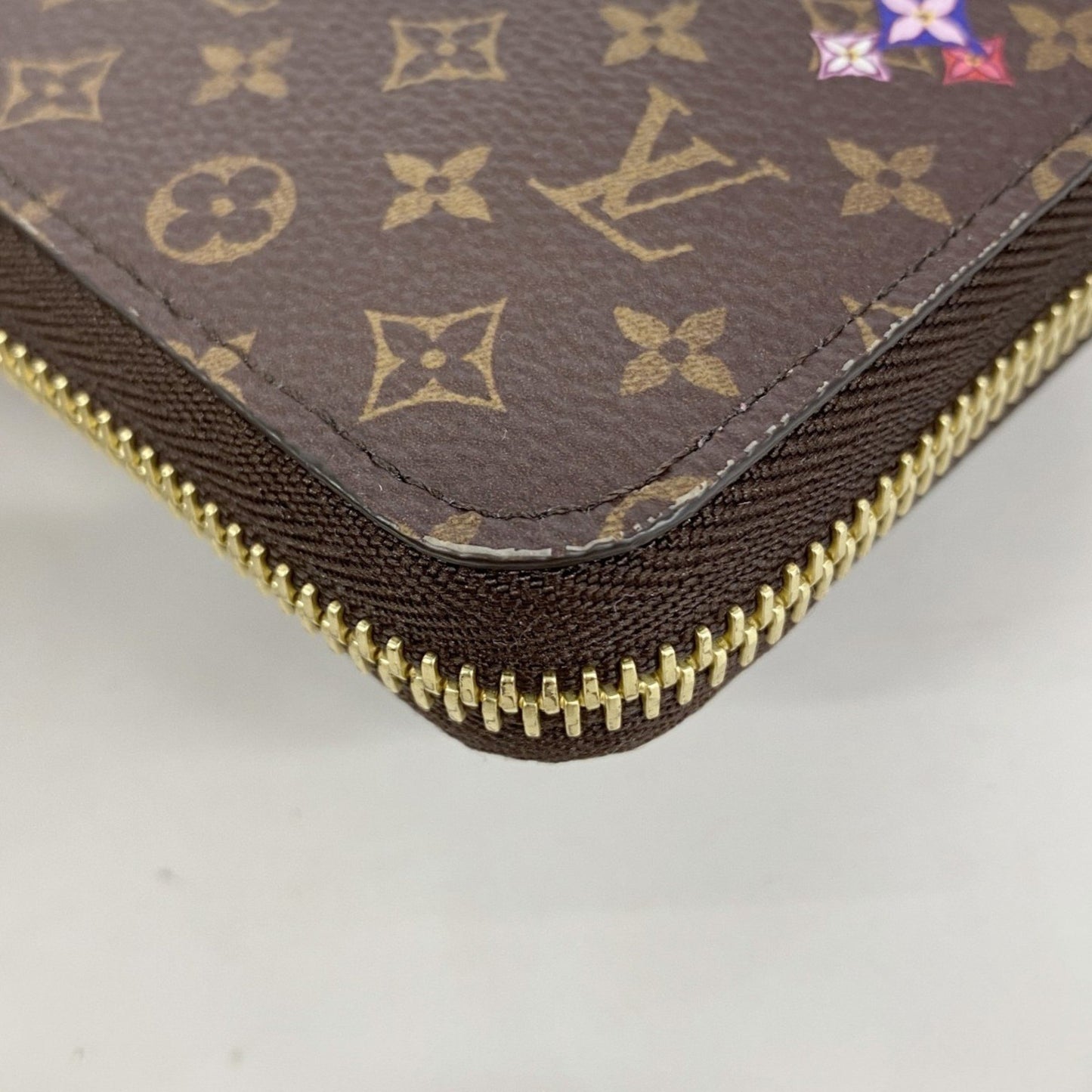 Louis Vuitton Zippy wallet, Brown, Canvas, wallet