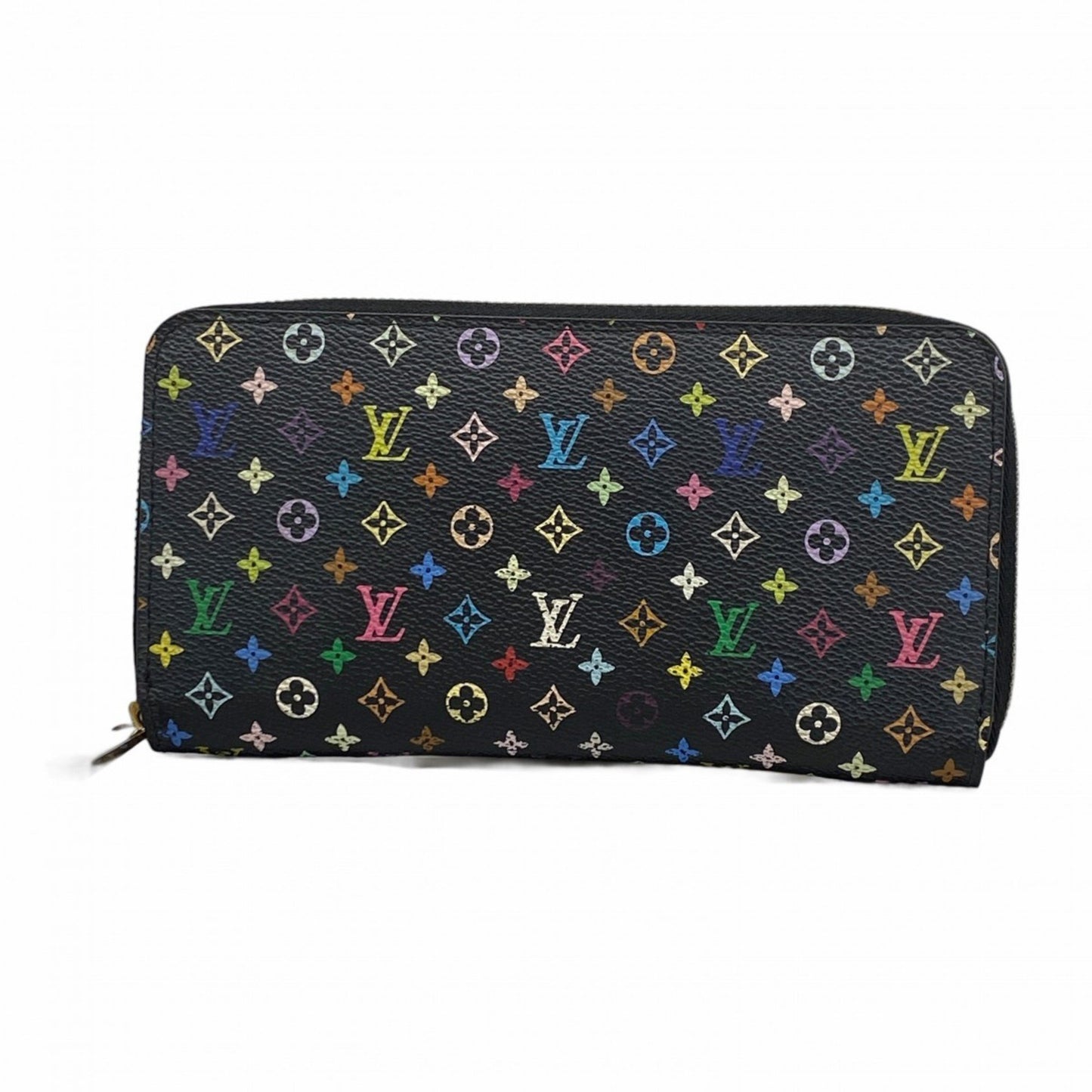 Louis Vuitton Zippy wallet, Black, Canvas, wallet