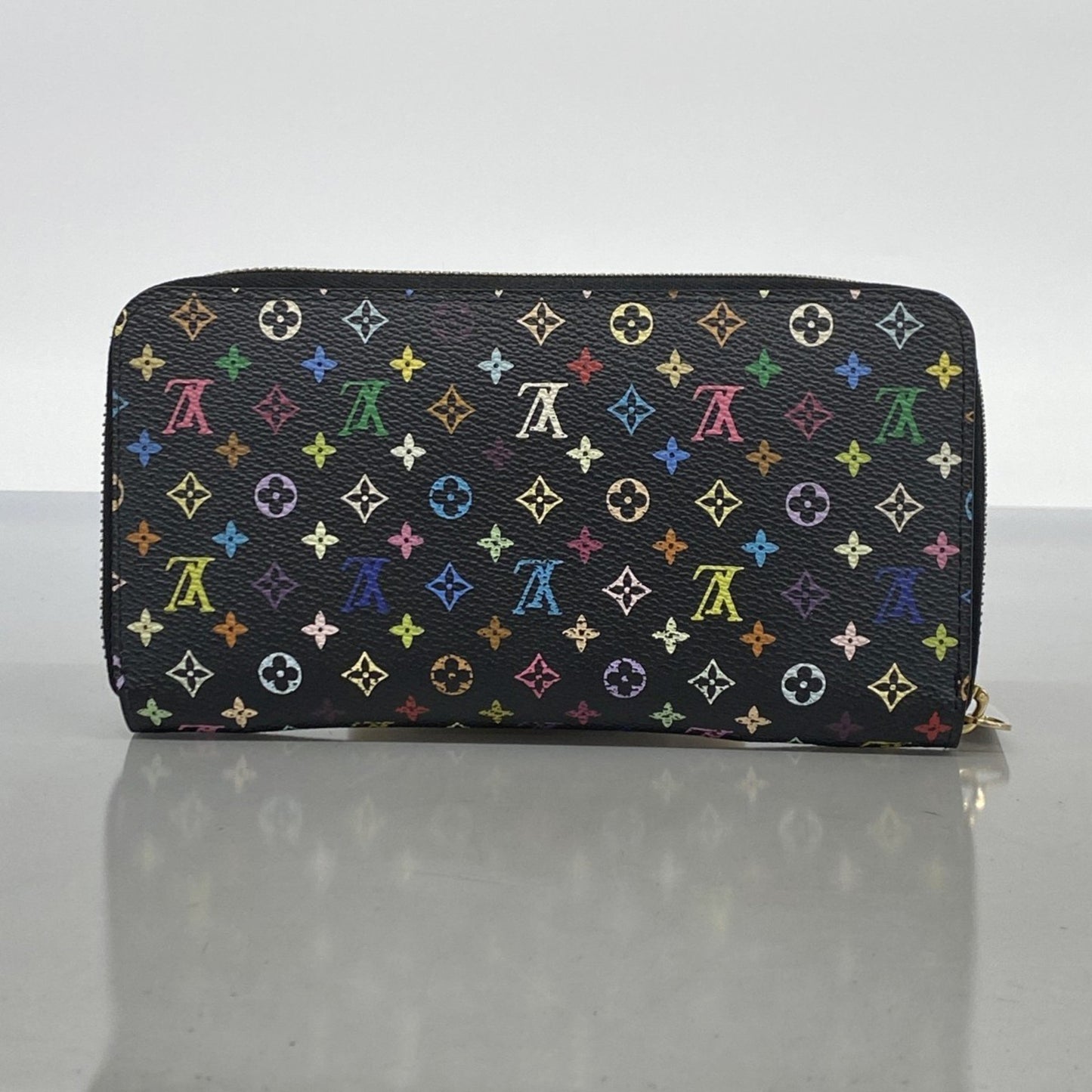 Louis Vuitton Zippy wallet, Black, Canvas, wallet