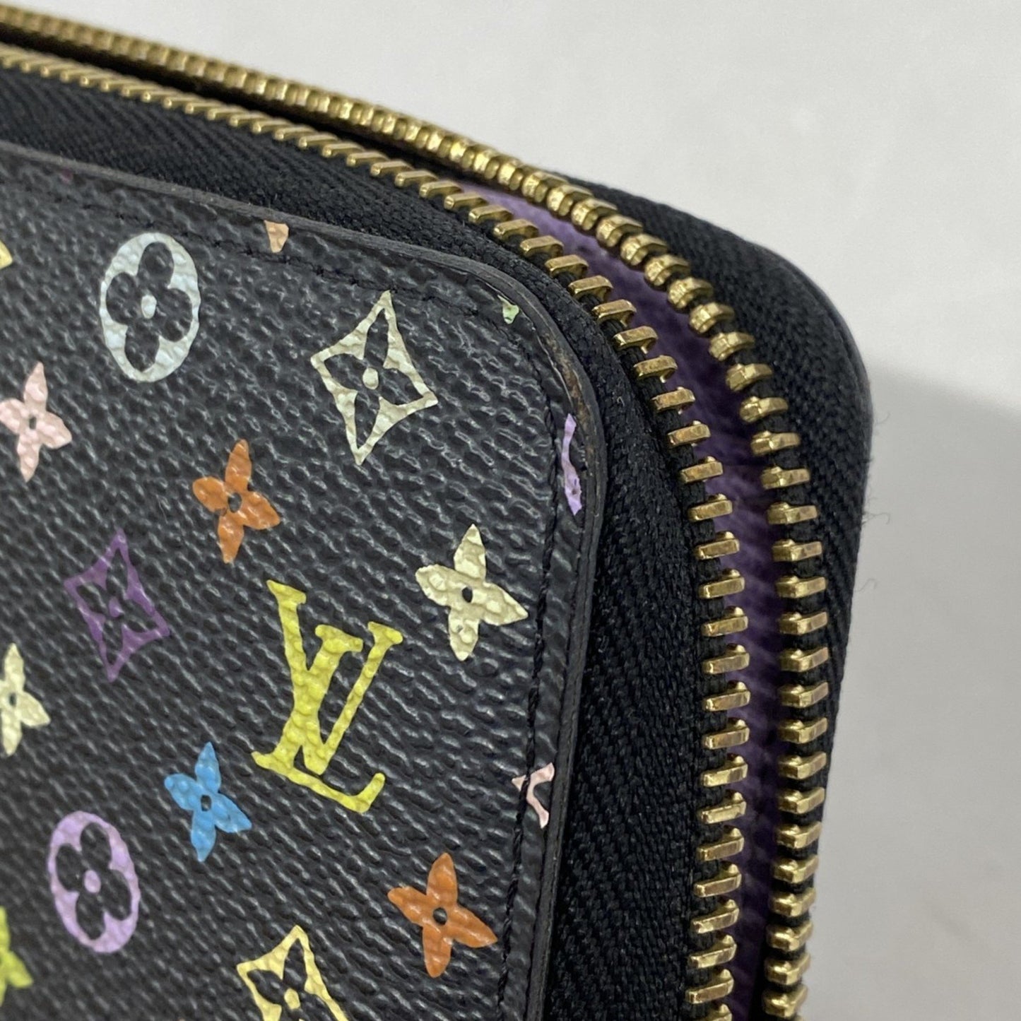 Louis Vuitton Zippy wallet, Black, Canvas, wallet