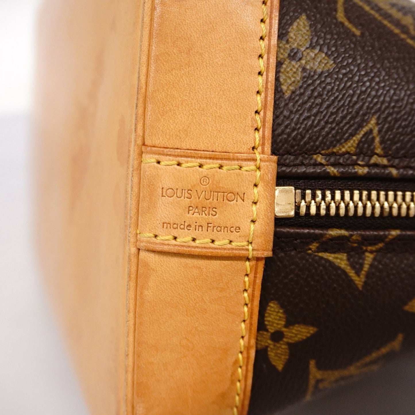 Louis Vuitton Alma, Brown, Canvas, handbag