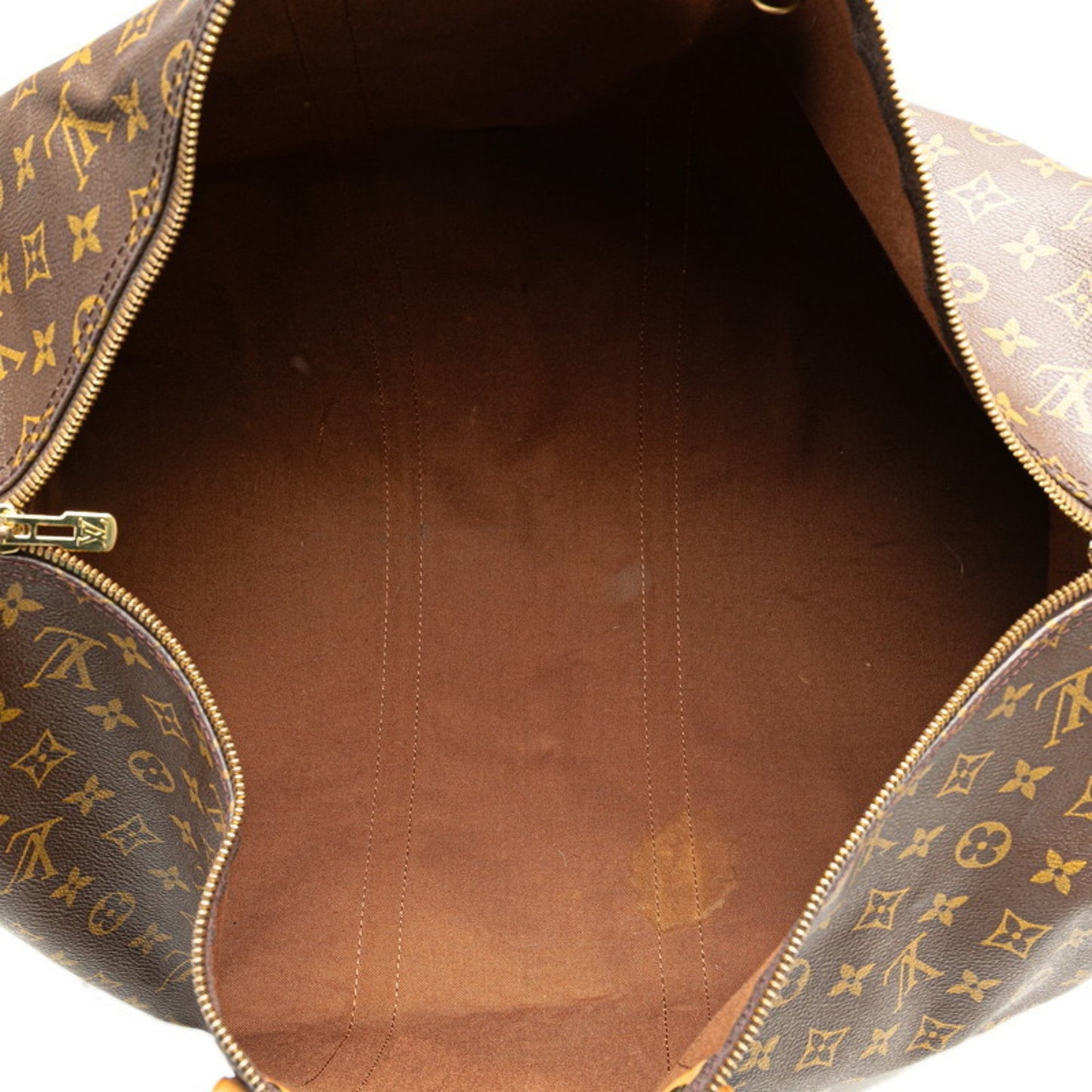 Louis Vuitton Keepall Bandouliere 55, Brown, Canvas, travel