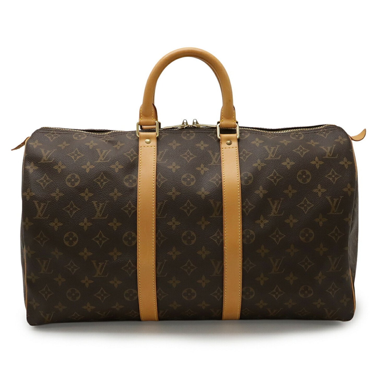Louis Vuitton Keepall 45, Brown, Canvas, travel