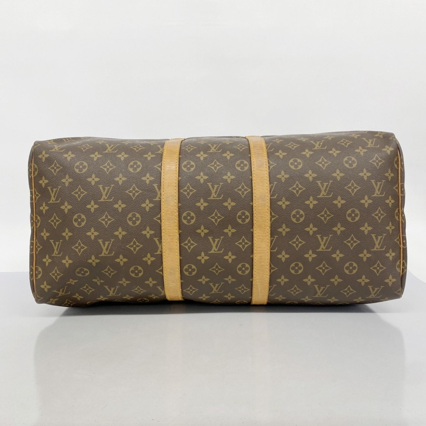 Louis Vuitton Keepall 55, Brown, Canvas, travel