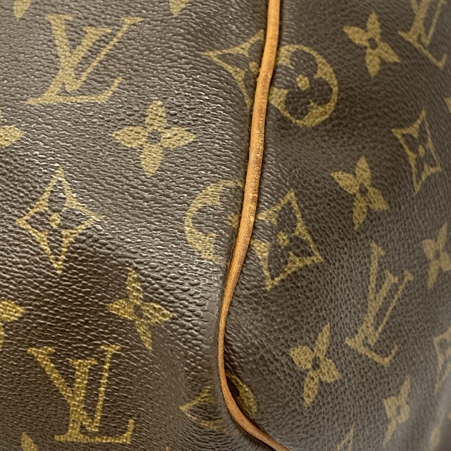 Louis Vuitton Keepall 55, Brown, Canvas, travel