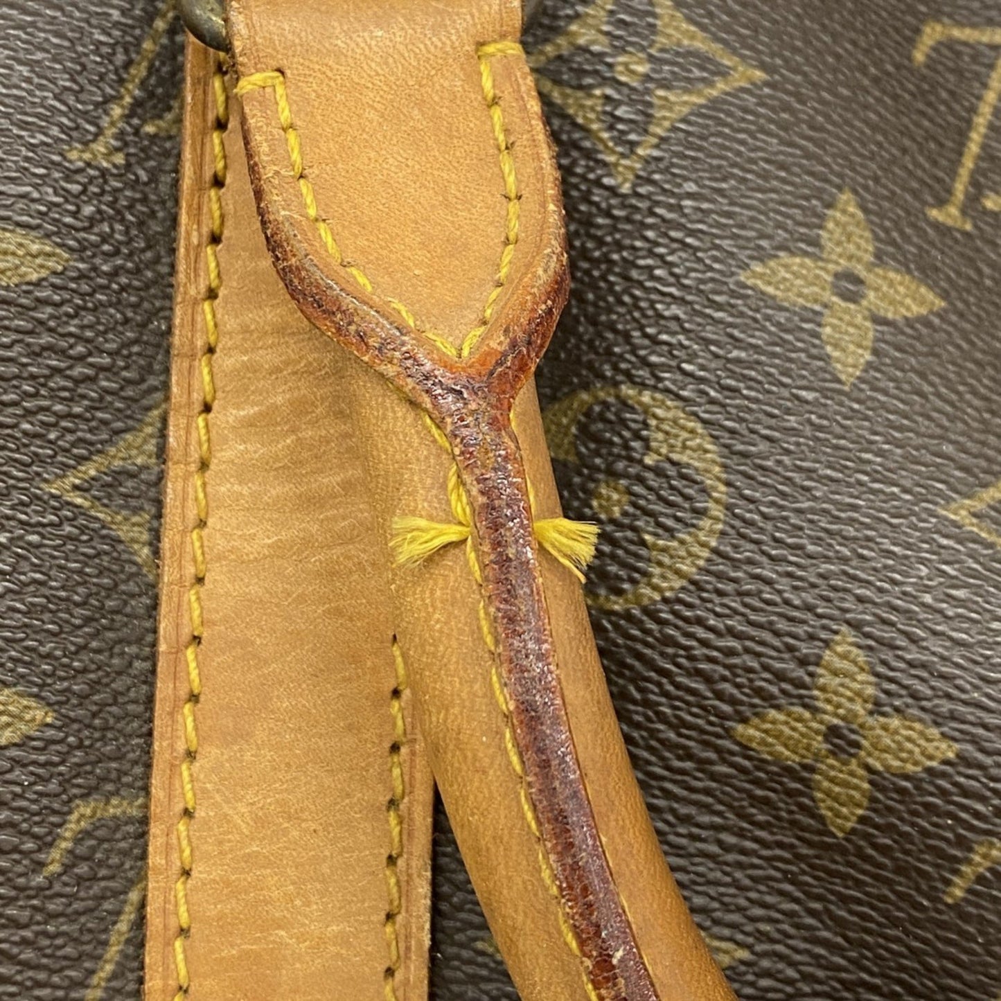Louis Vuitton Keepall 55, Brown, Canvas, travel