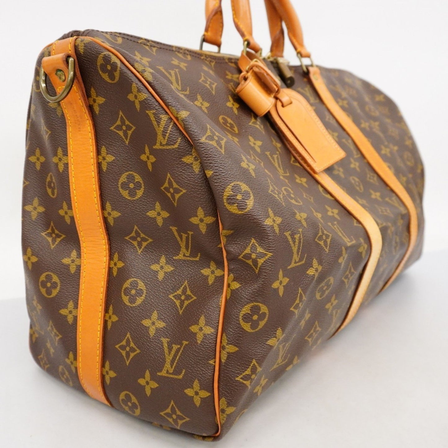 Louis Vuitton Keepall 50, Brown, Canvas, travel