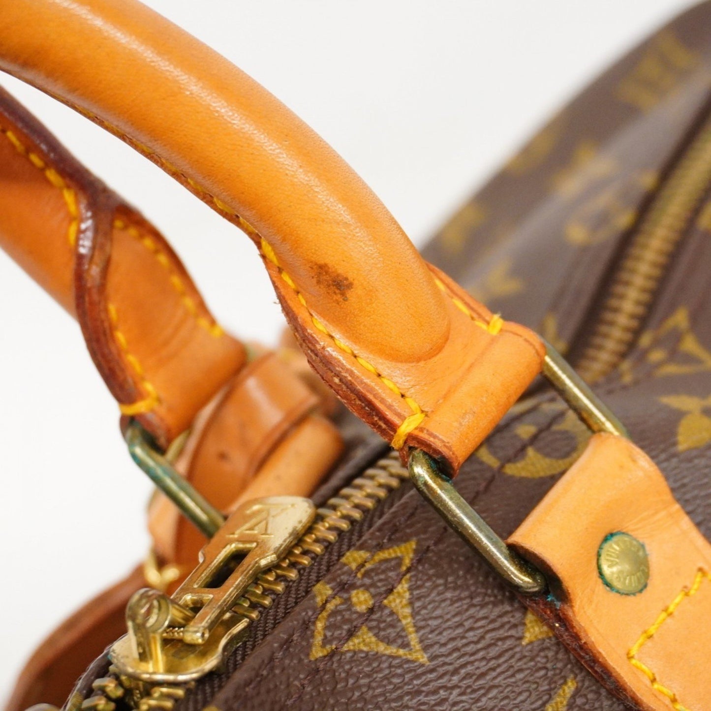 Louis Vuitton Keepall 50, Brown, Canvas, travel
