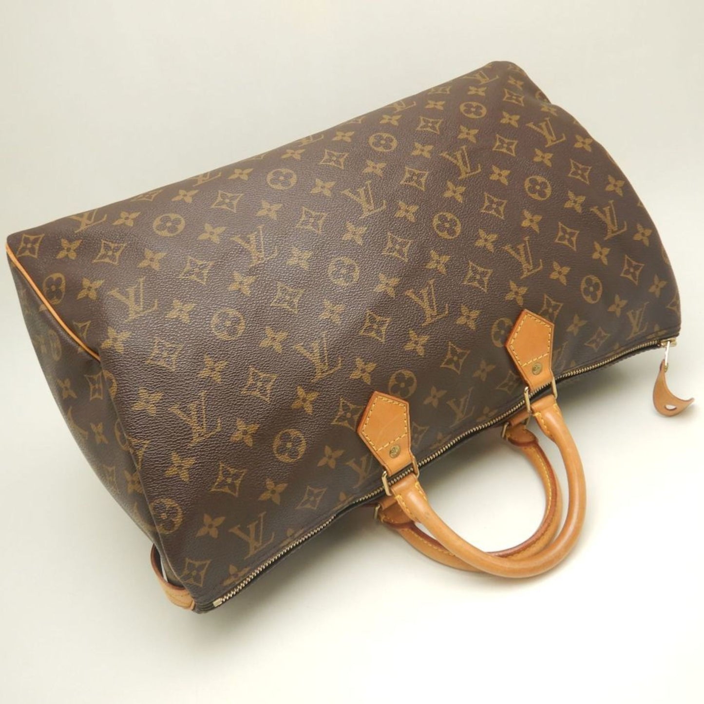 Louis Vuitton Speedy 40, Brown, Canvas, travel