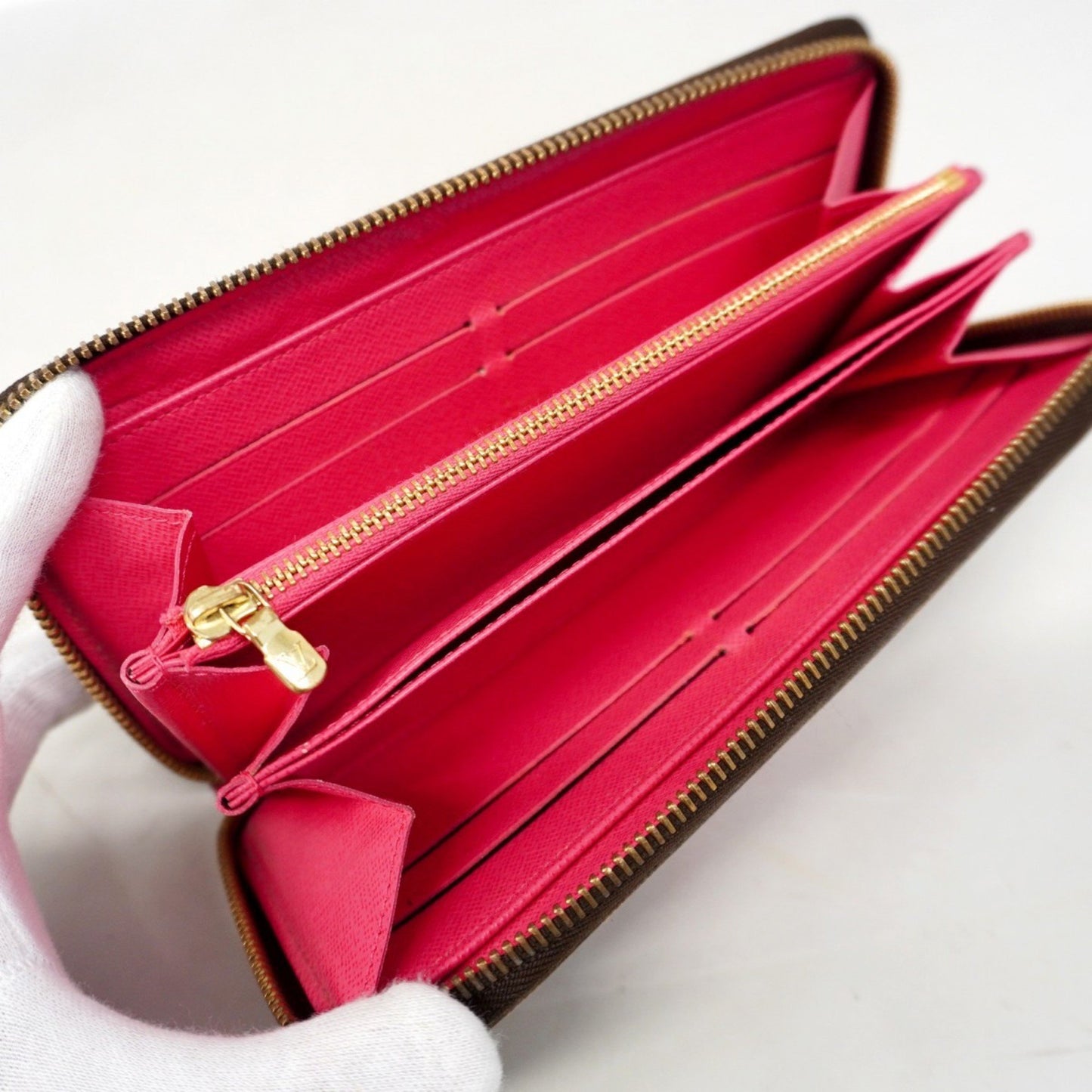 Louis Vuitton Zippy wallet, Brown, Canvas, wallet