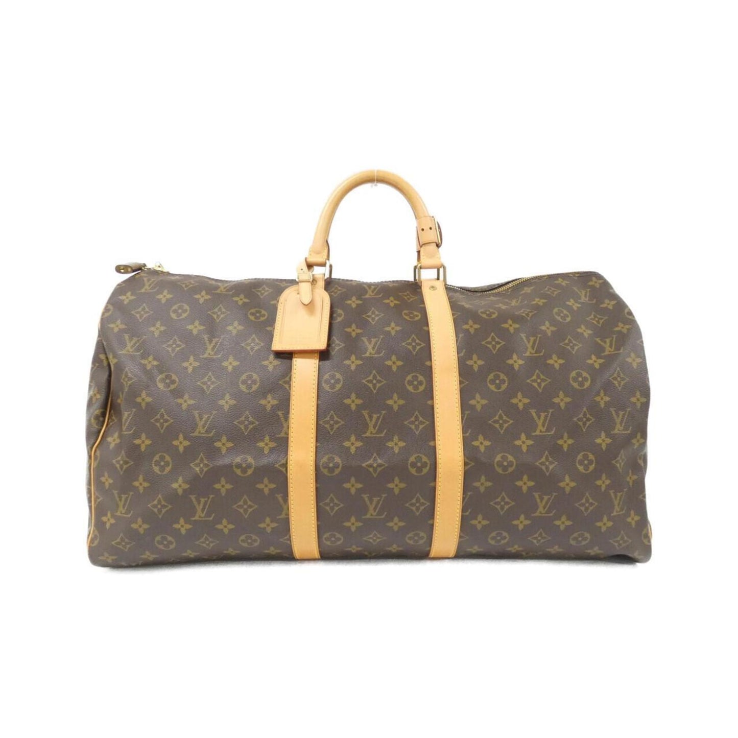 Louis Vuitton Keepall 55, Brown, Canvas, travel