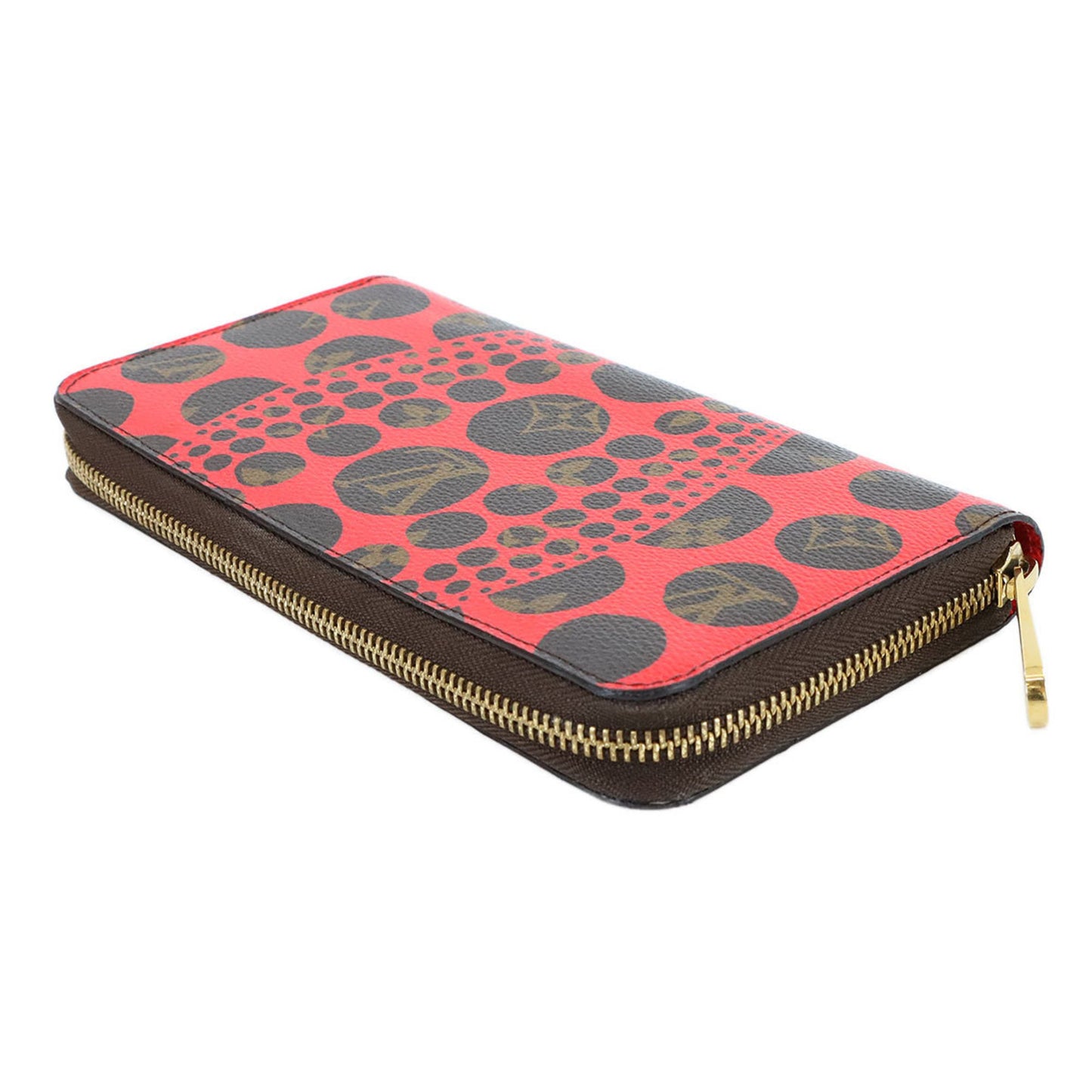 Louis Vuitton Zippy wallet, Red, Canvas, wallet