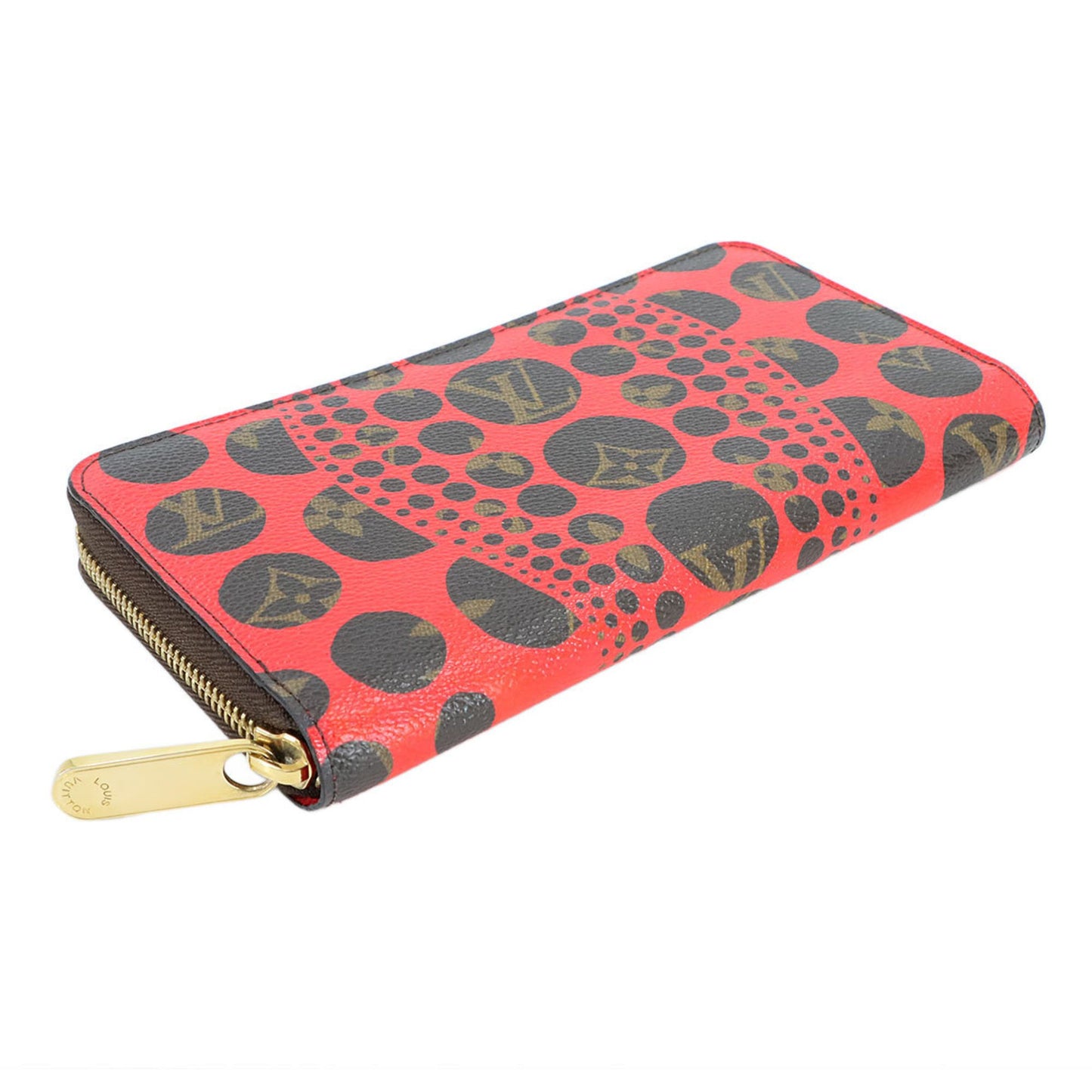 Louis Vuitton Zippy wallet, Red, Canvas, wallet