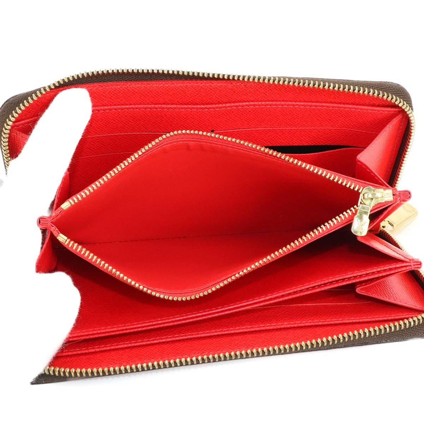 Louis Vuitton Zippy wallet, Red, Canvas, wallet