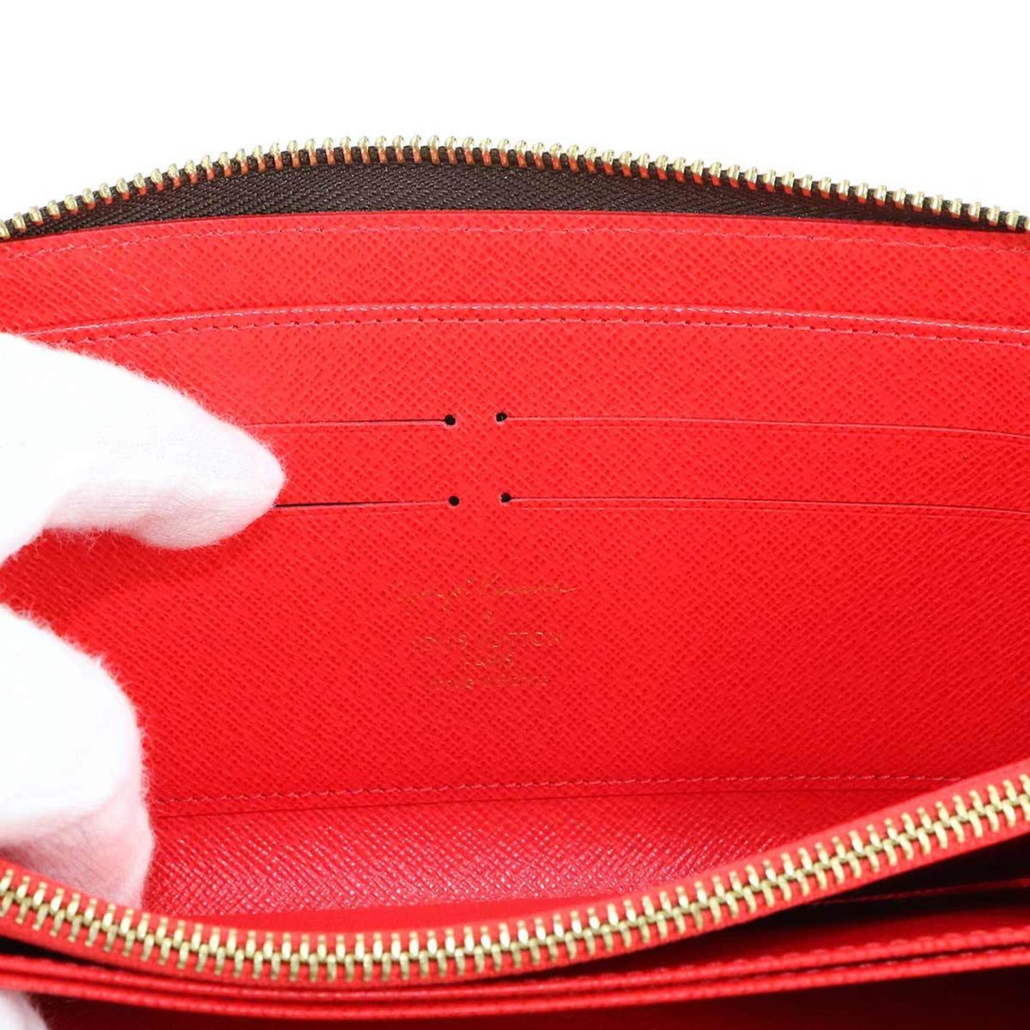 Louis Vuitton Zippy wallet, Red, Canvas, wallet